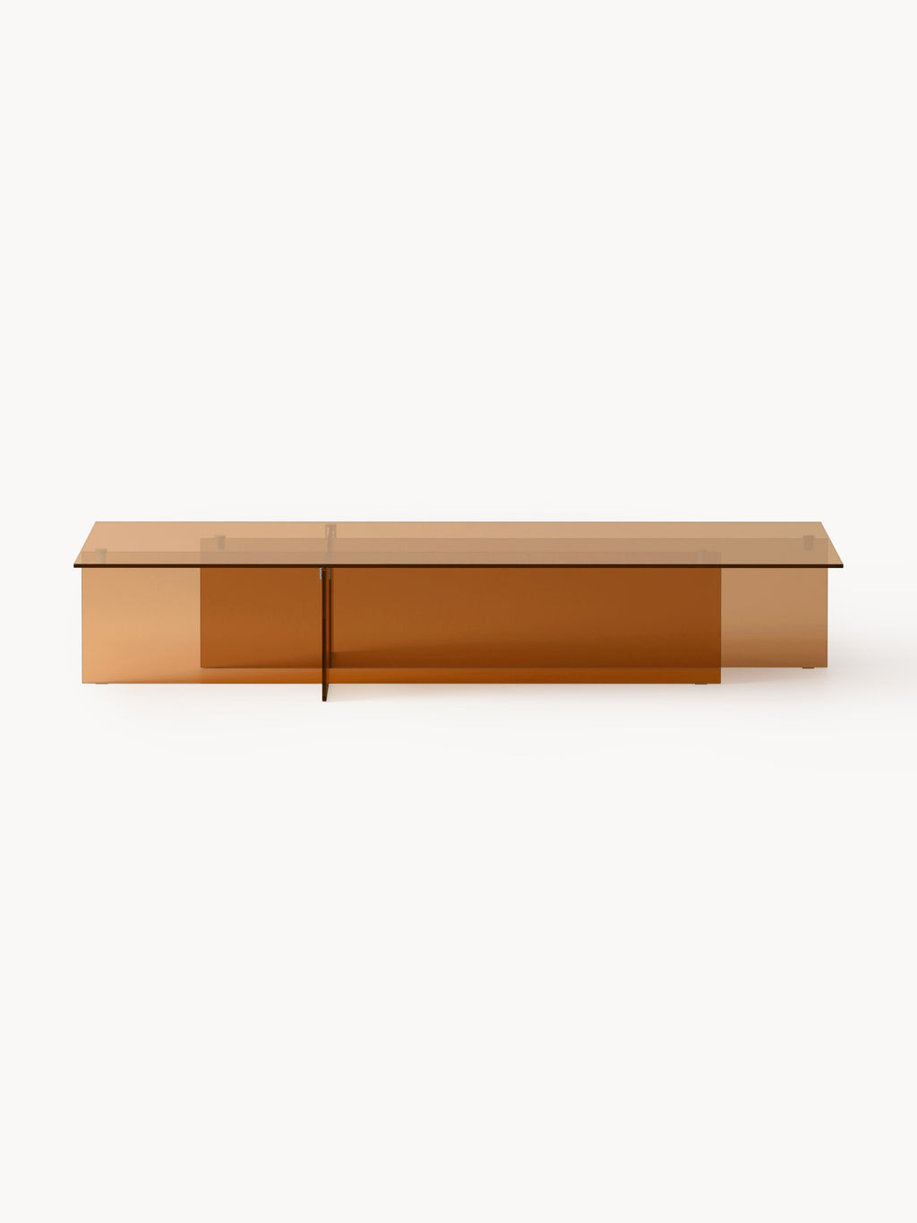 Anouk Large Glass Coffee Table, W 160 cm