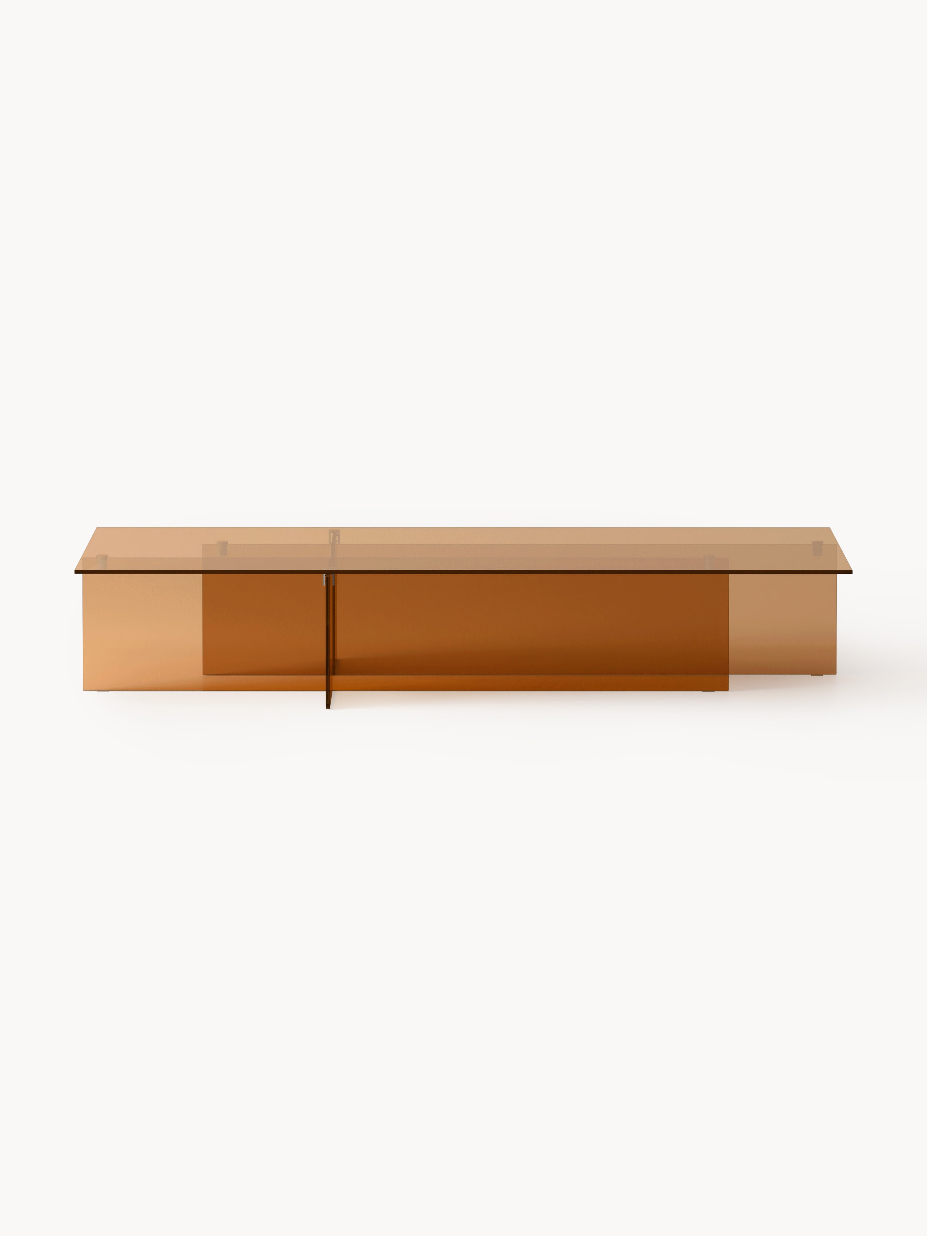 Anouk Large Glass Coffee Table, W 160 cm
