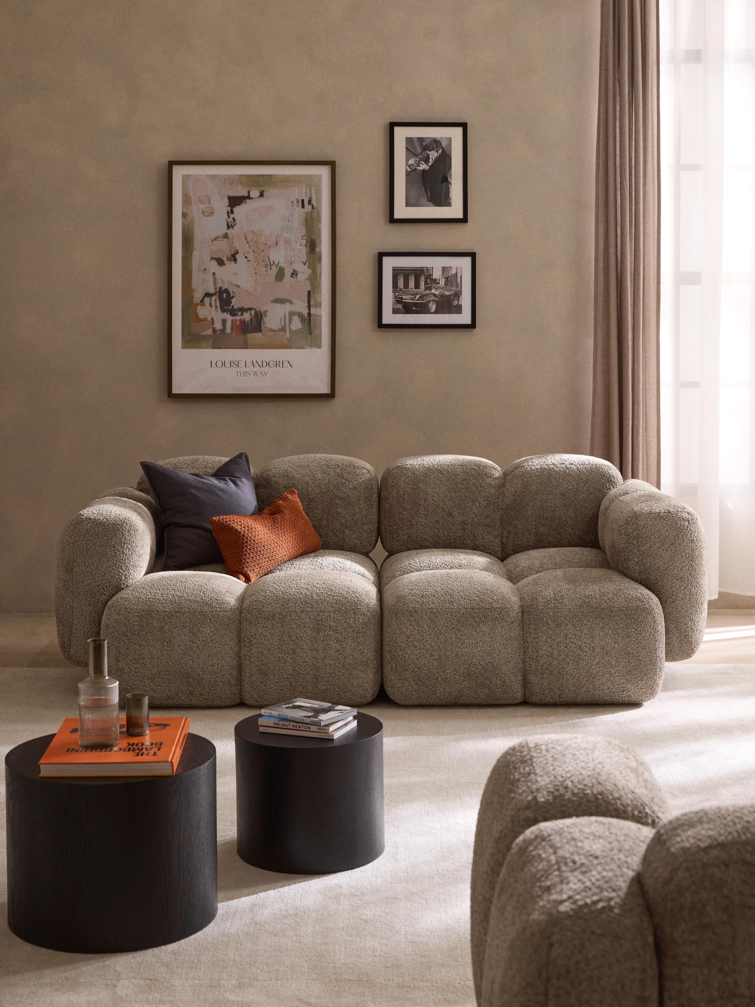 Tayla Modular Teddy-Bouclé Sofa (3-seater)