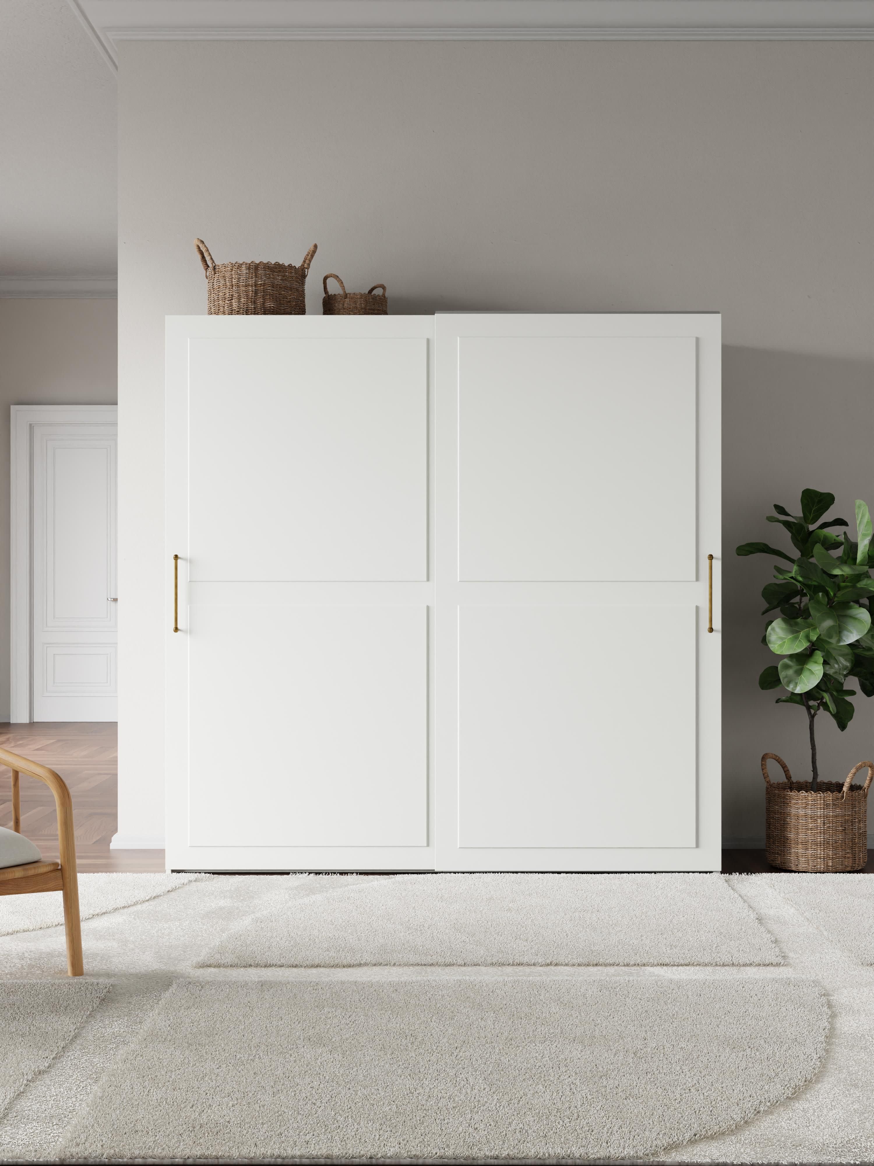 Charlotte Modular Sliding Door Wardrobe, 200 cm Wide, in various sizes