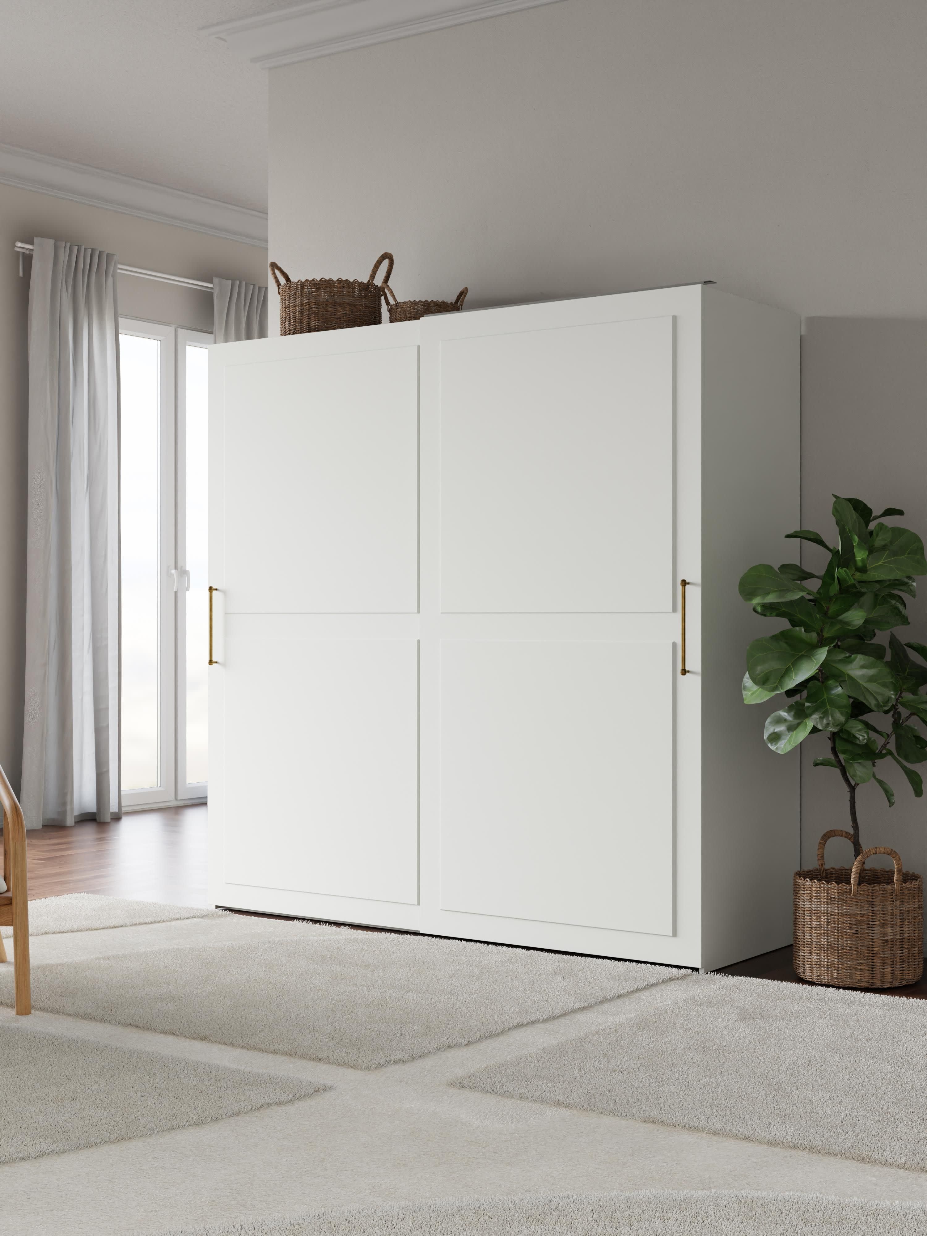 Charlotte Modular Sliding Door Wardrobe, 200 cm Wide, in various sizes