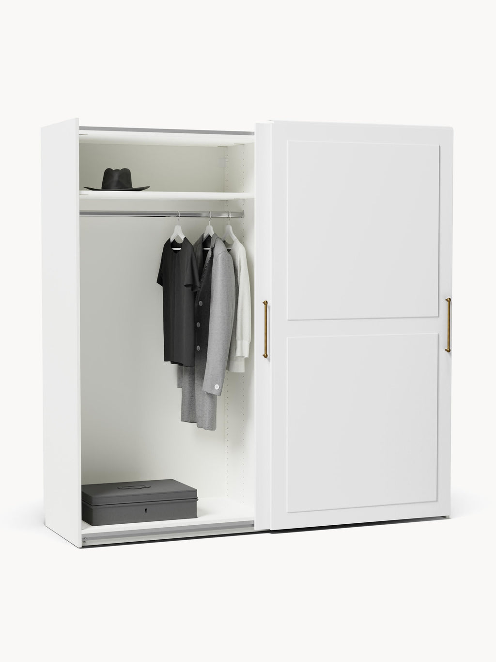 Charlotte Modular Sliding Door Wardrobe, 200 cm Wide, in various sizes
