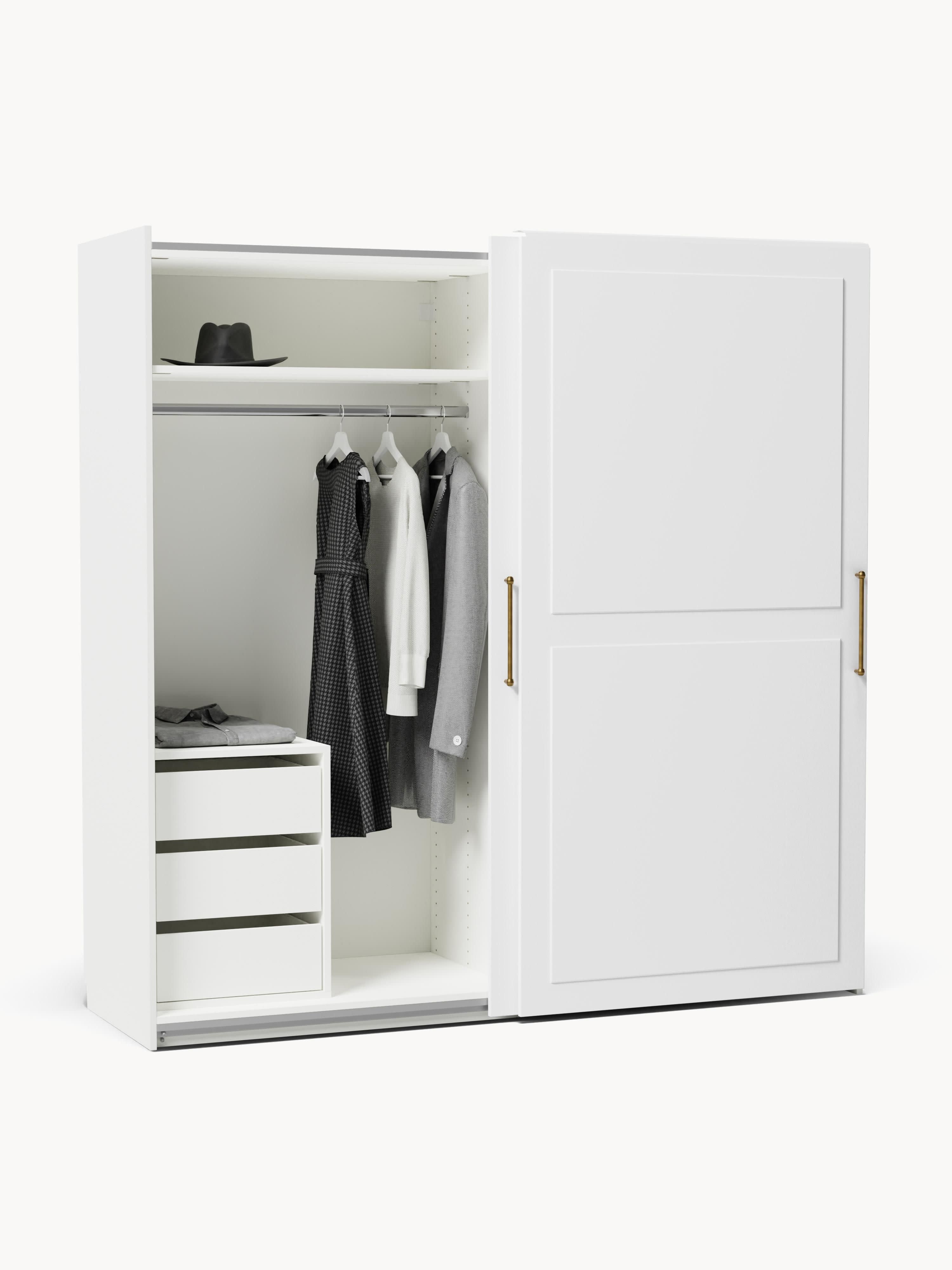 Charlotte Modular Sliding Door Wardrobe, 200 cm Wide, in various sizes