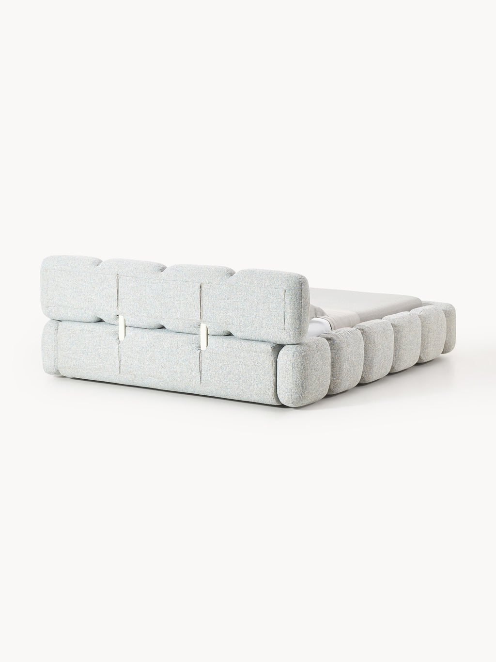 Tayla Upholstered Bouclé Bed with Storage Space
