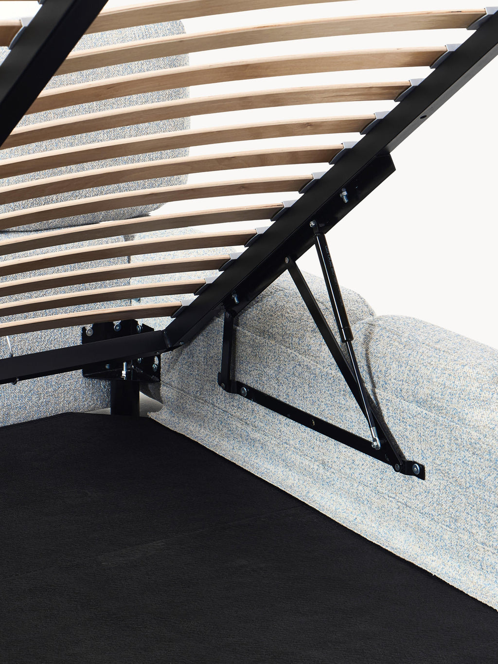 Tayla Upholstered Bouclé Bed with Storage Space