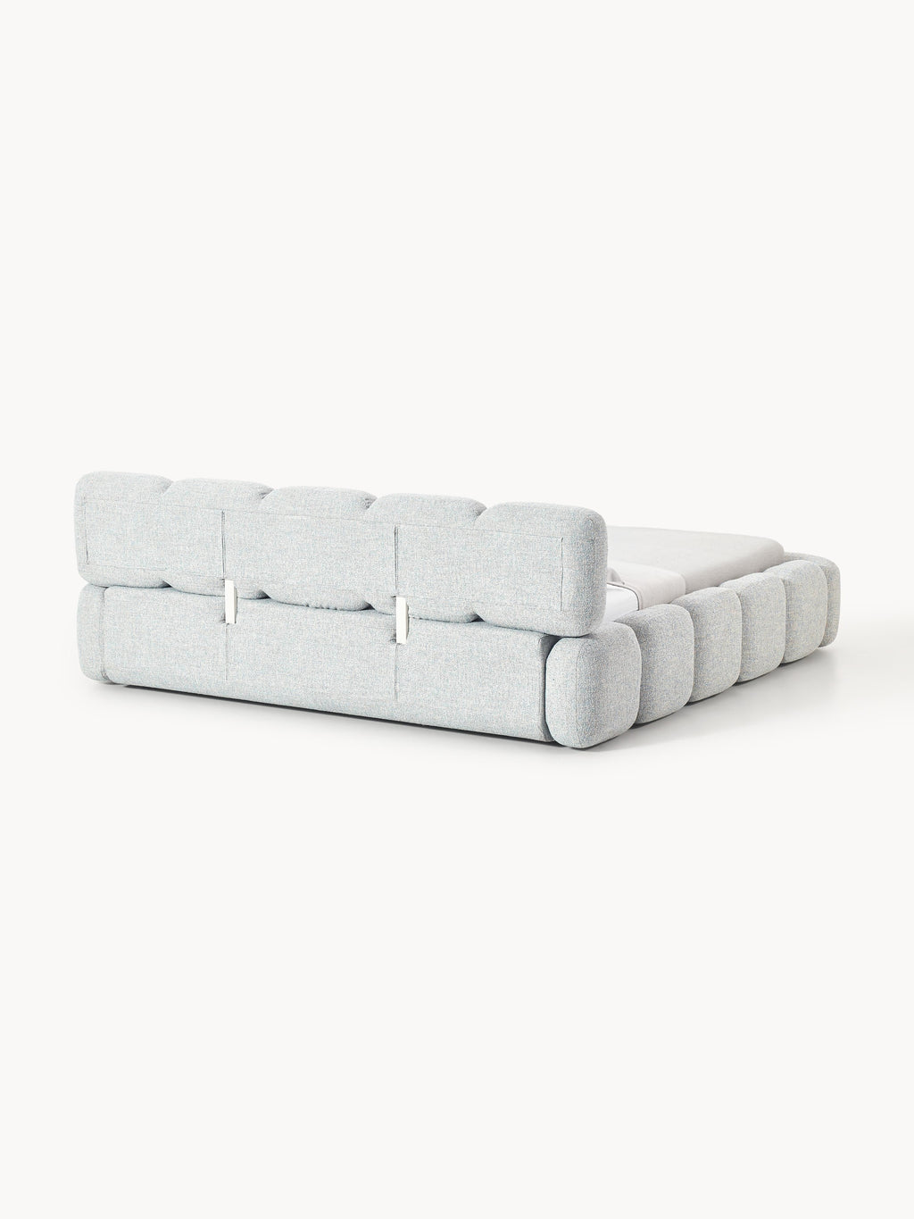 Tayla Upholstered Bouclé Bed with Storage Space