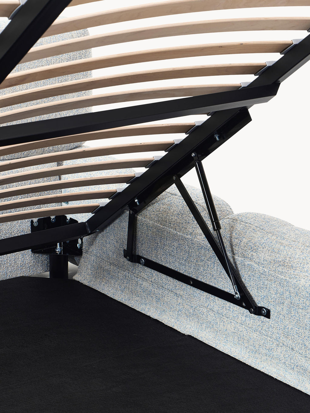 Tayla Upholstered Bouclé Bed with Storage Space