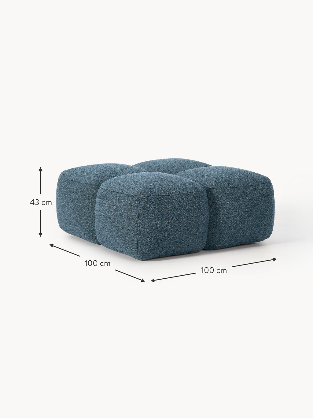 Tayla Bouclé Ottoman