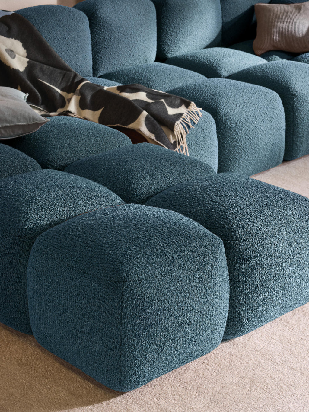 Tayla Bouclé Ottoman