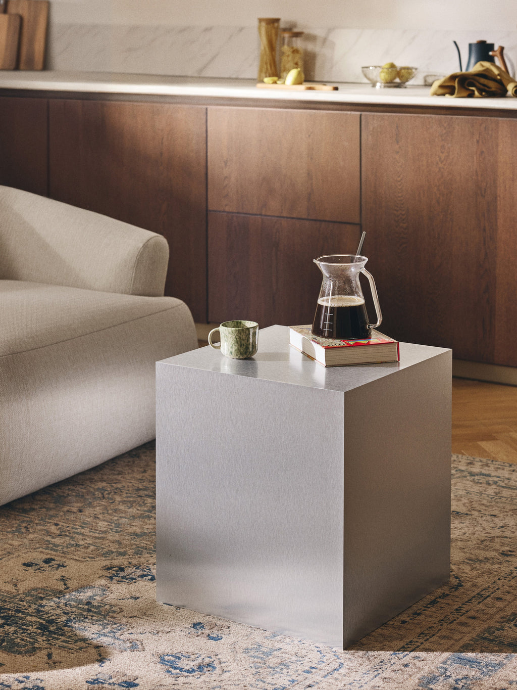 Lesley Metal Effect Side Table
