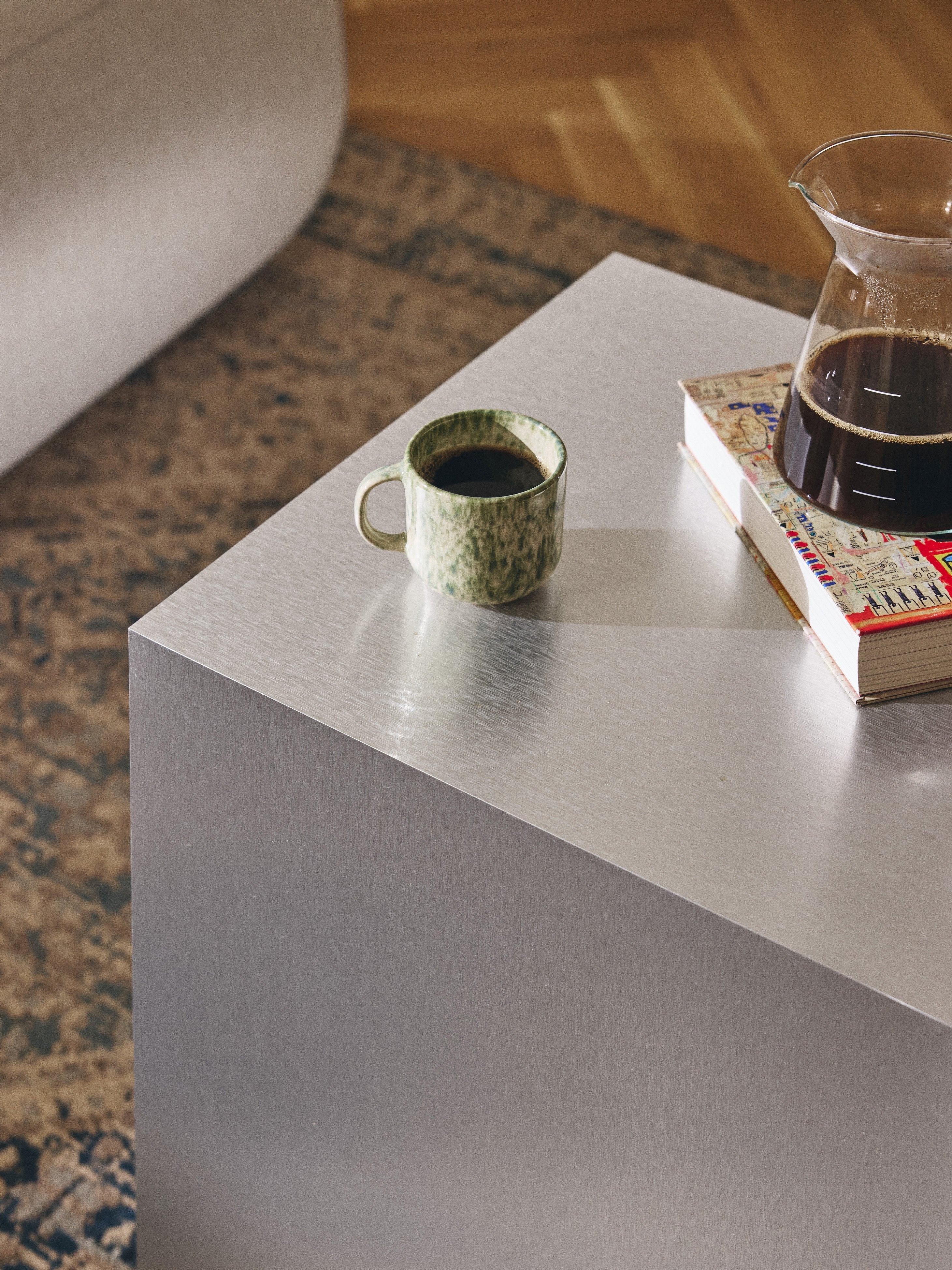 Lesley Metal Effect Side Table