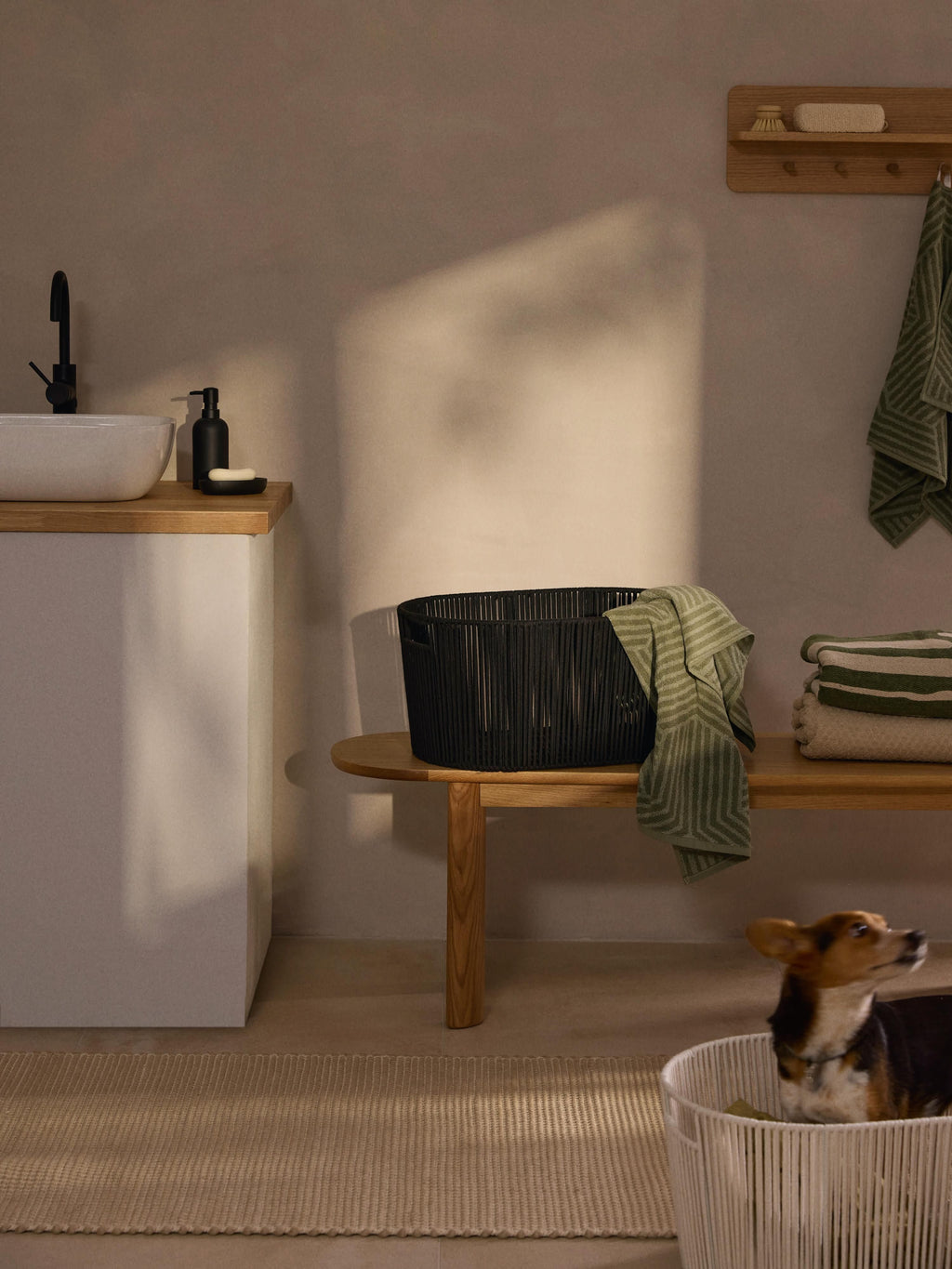 Gabe Handwoven Rope Laundry Basket
