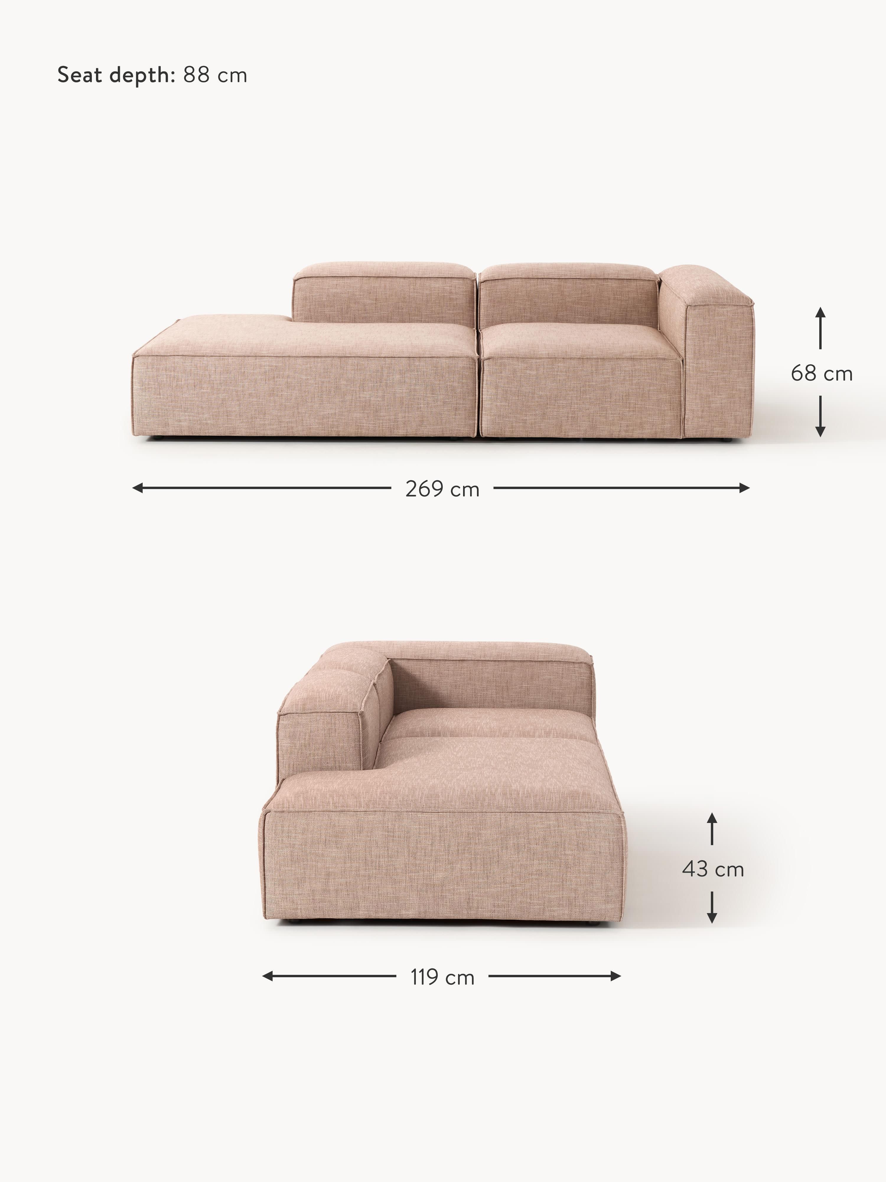 Lennon Linen Blend Modular Ottoman