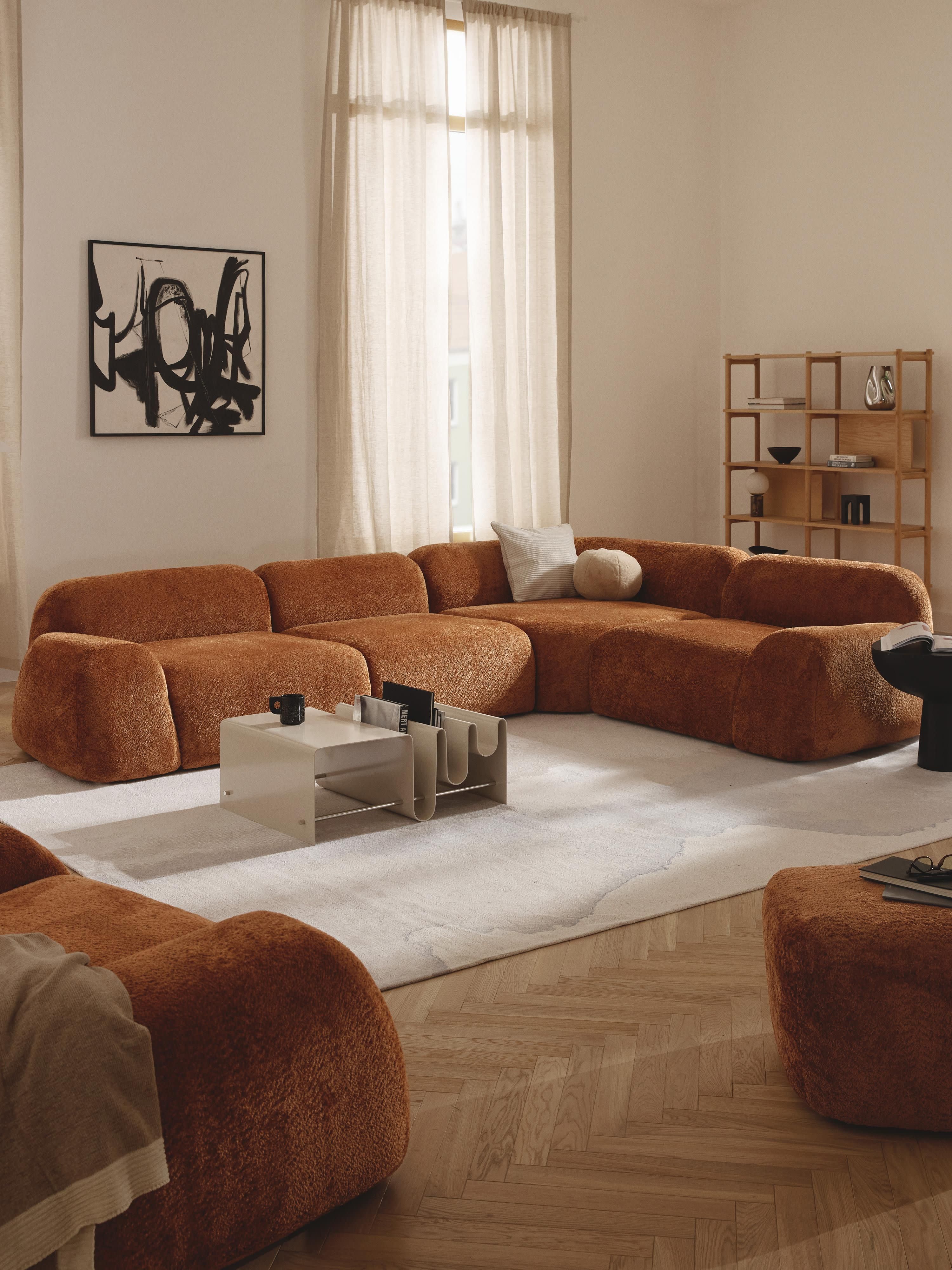 Wolke Modular Teddy Bouclé Corner Sofa (4-seater)