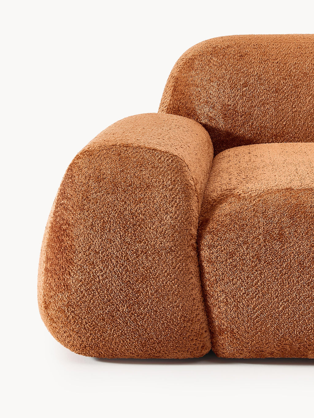 Wolke Modular Teddy Bouclé Corner Sofa (4-seater)