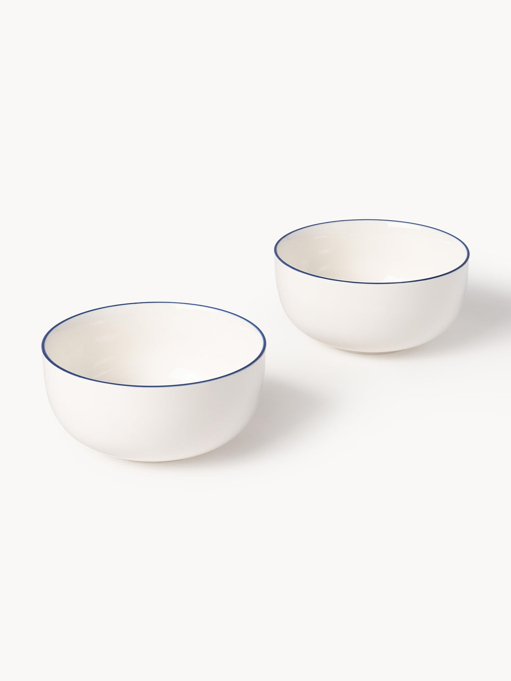 Facile Porcelain Cereal Bowls, Set of 2