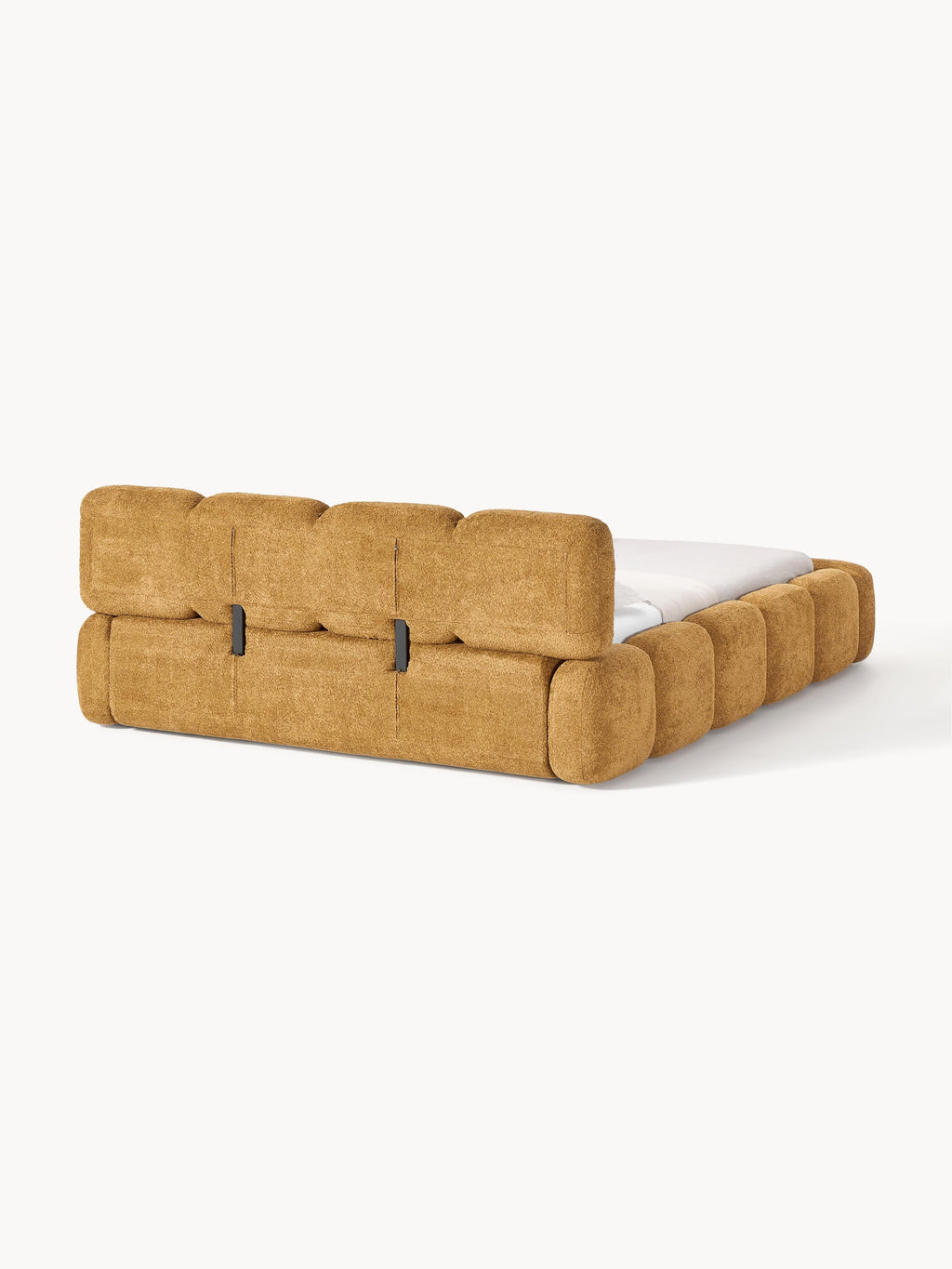Tayla Upholstered Teddy Bouclé Bed with Storage Space