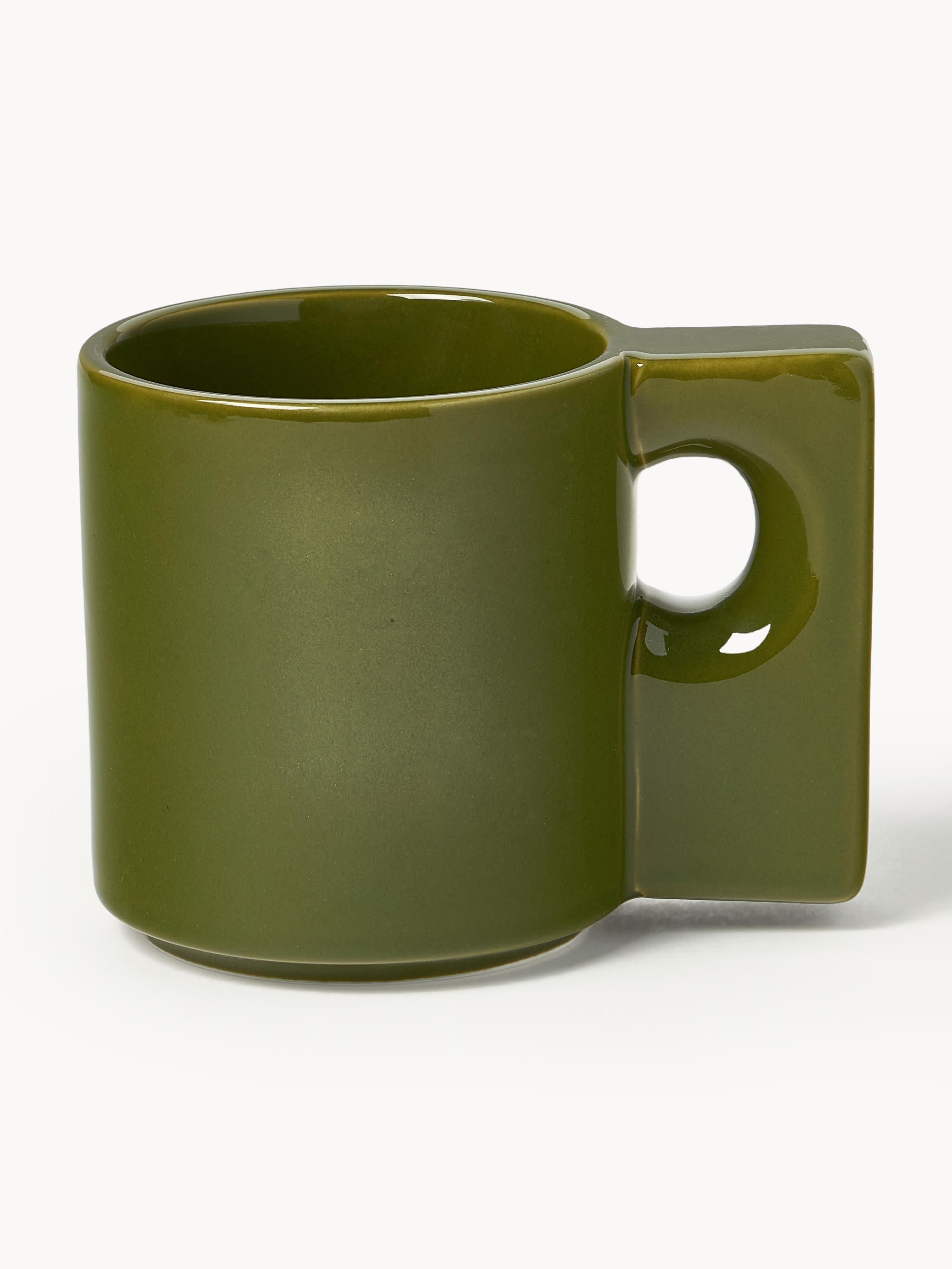 Keira Porcelain Mugs, Set of 2