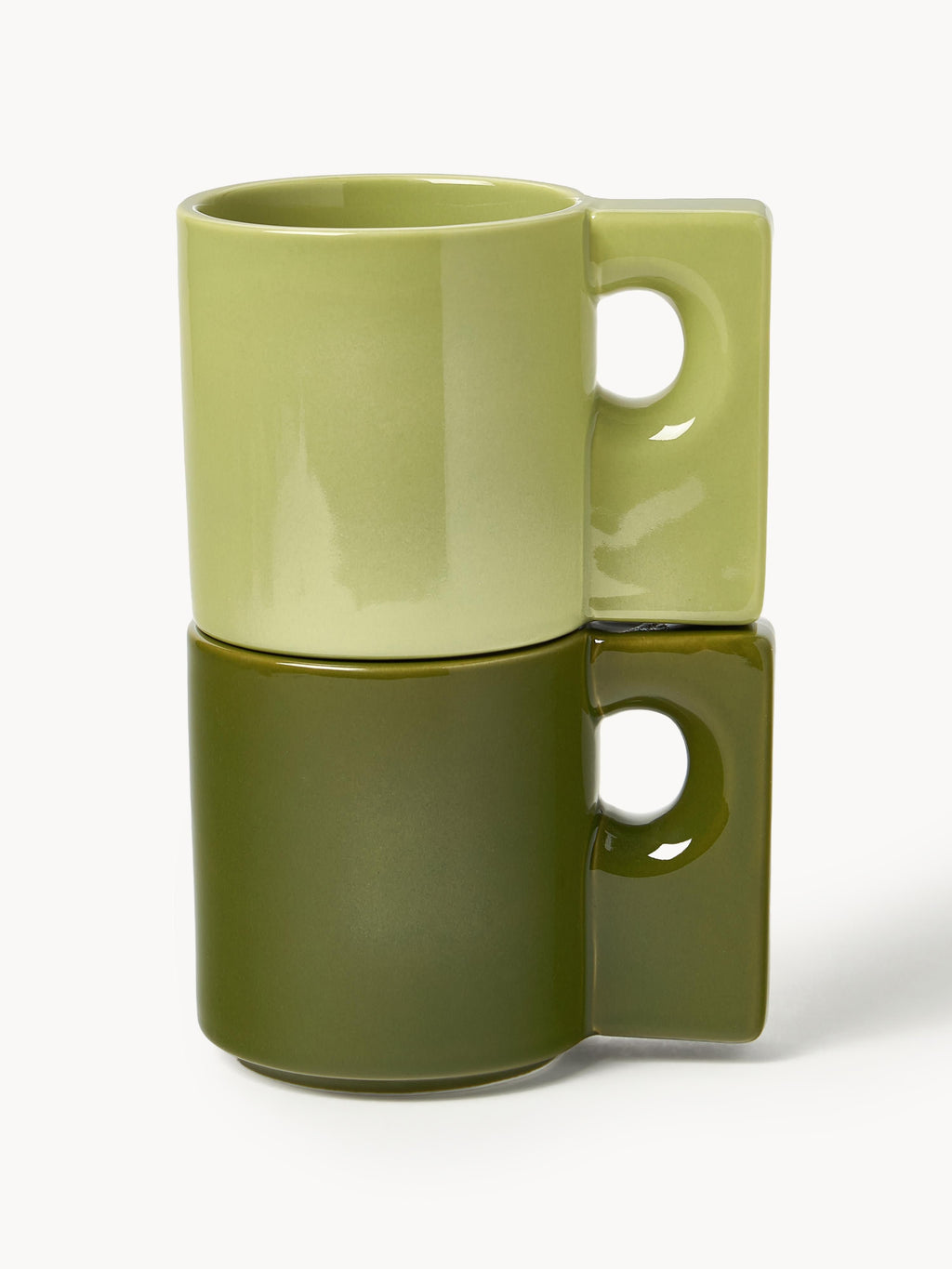 Keira Porcelain Mugs, Set of 2