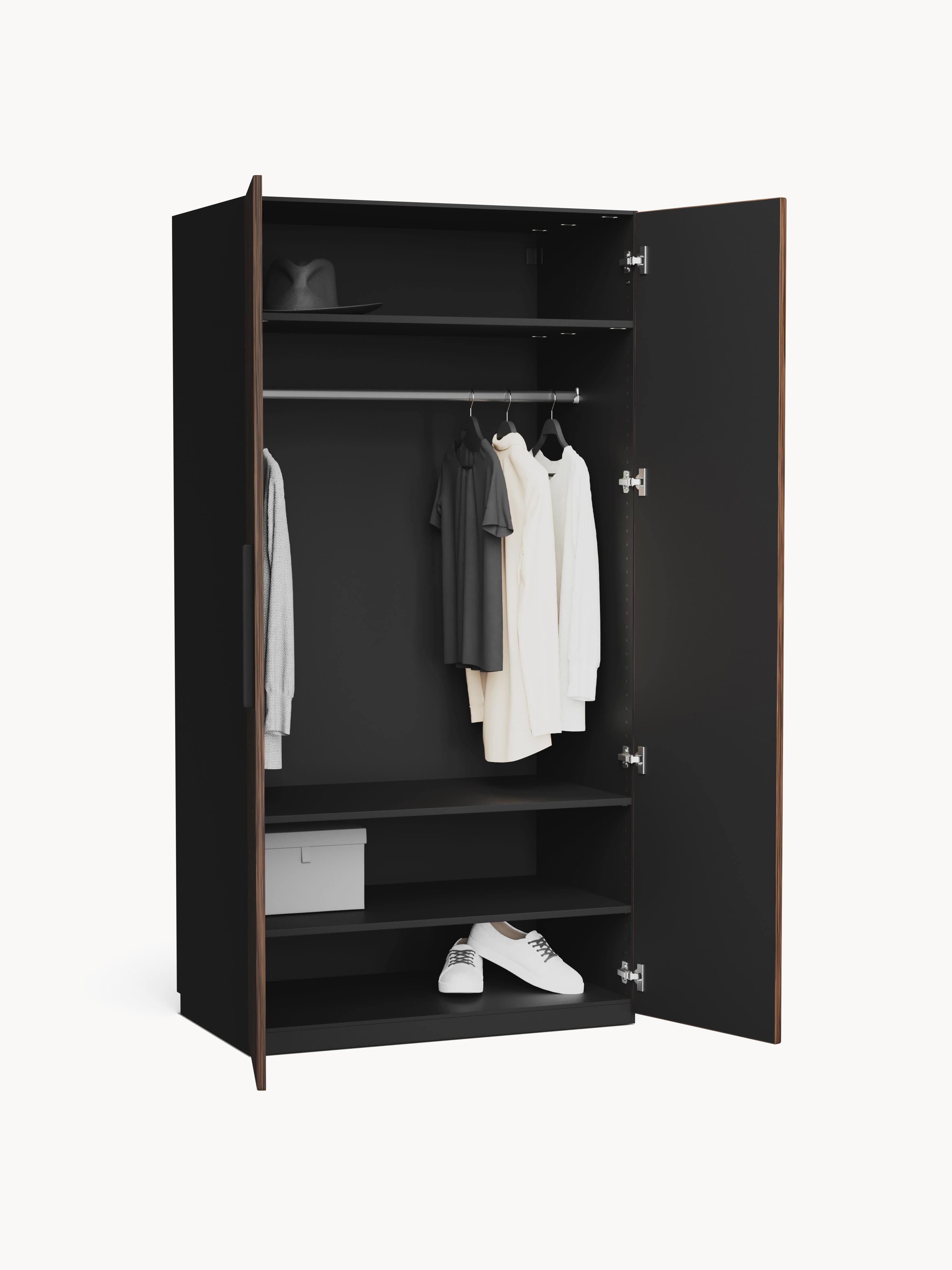 Simone Modular Hinged Door Wardrobe, 100 cm Wide, in various sizes