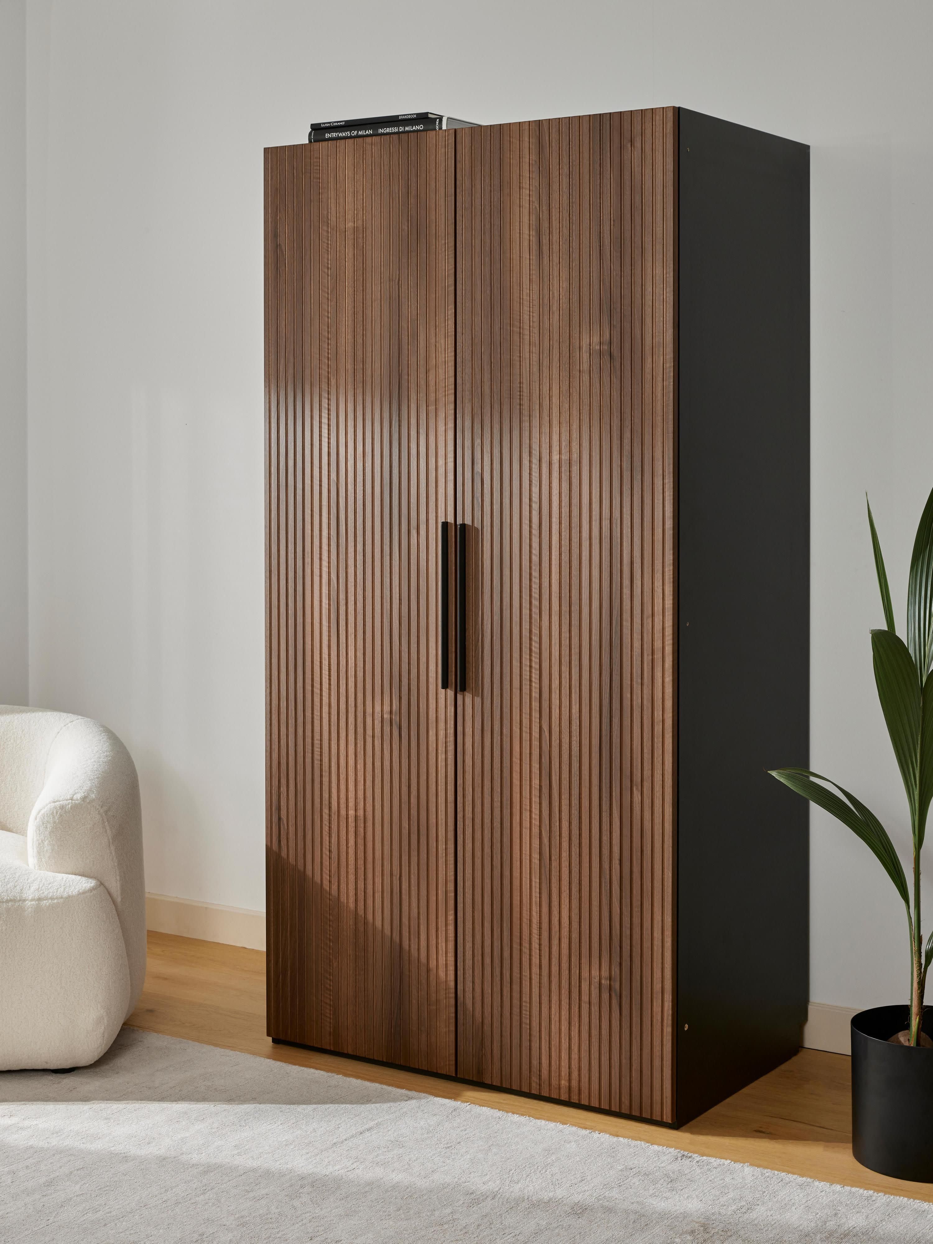 Simone Modular Hinged Door Wardrobe, 100 cm Wide, in various sizes