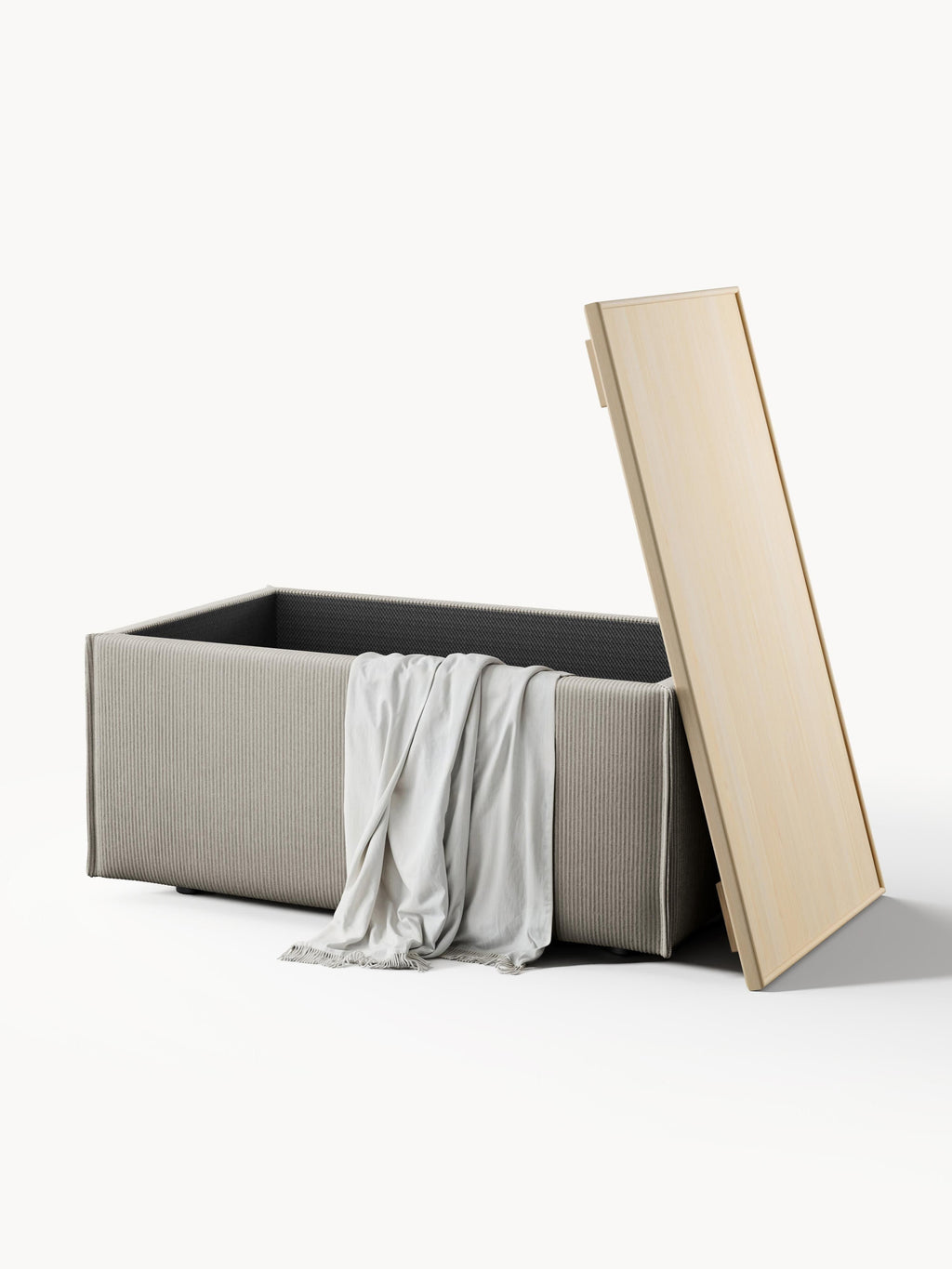Lennon Corduroy Ottoman with Storage
