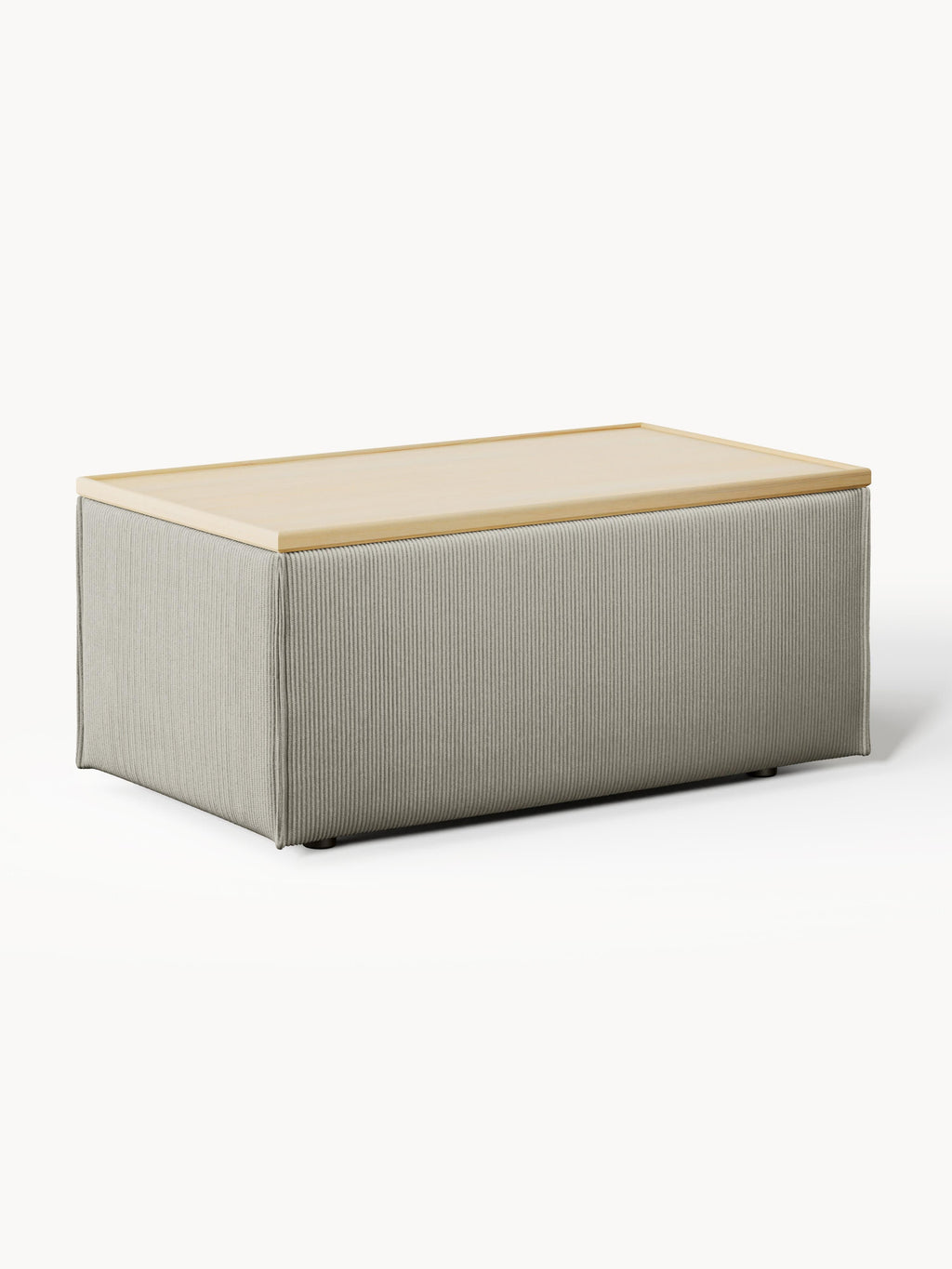 Gallery image 1 - Corduroy Ottoman Lennon with Storage