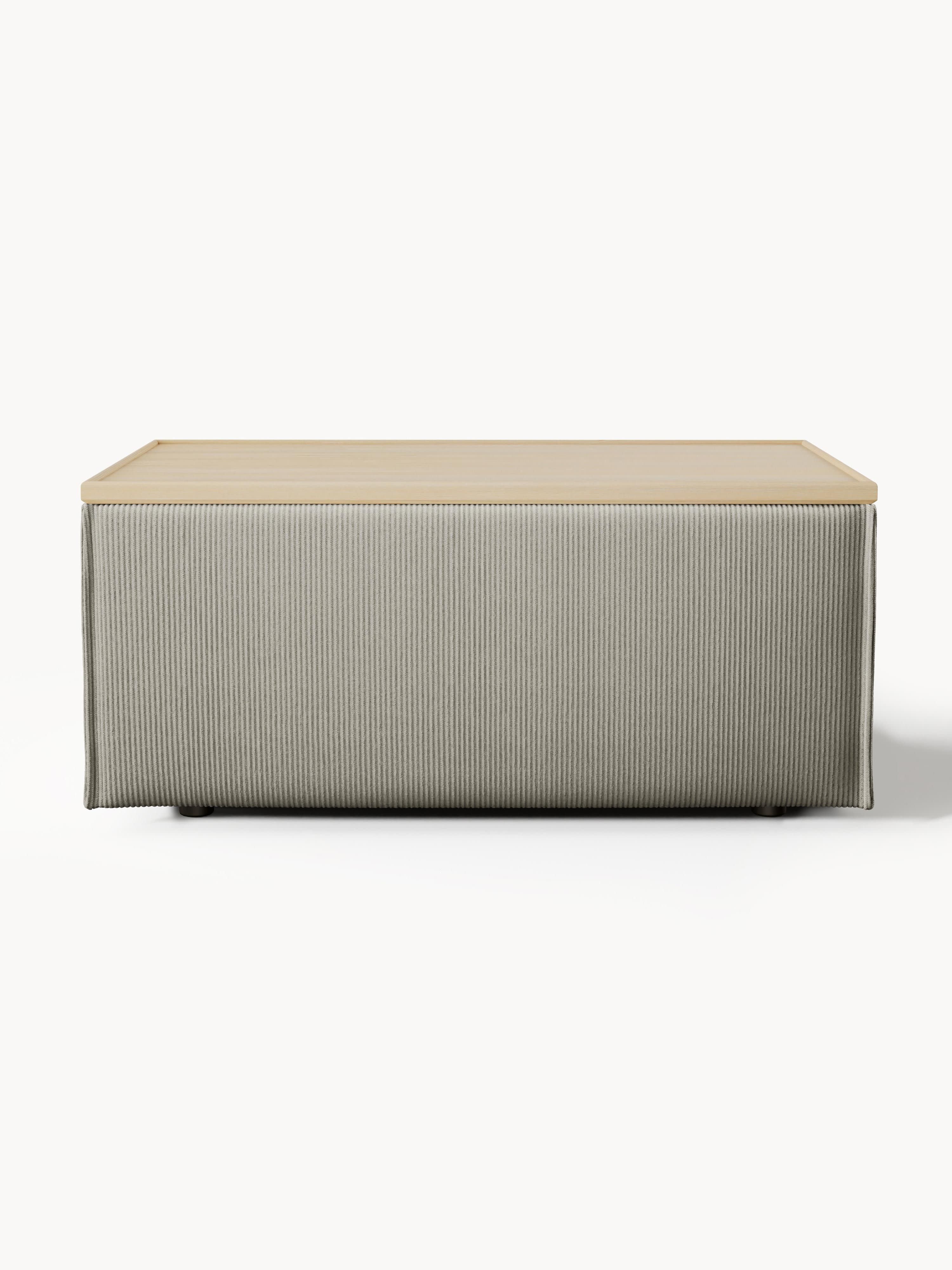 Lennon Corduroy Ottoman with Storage