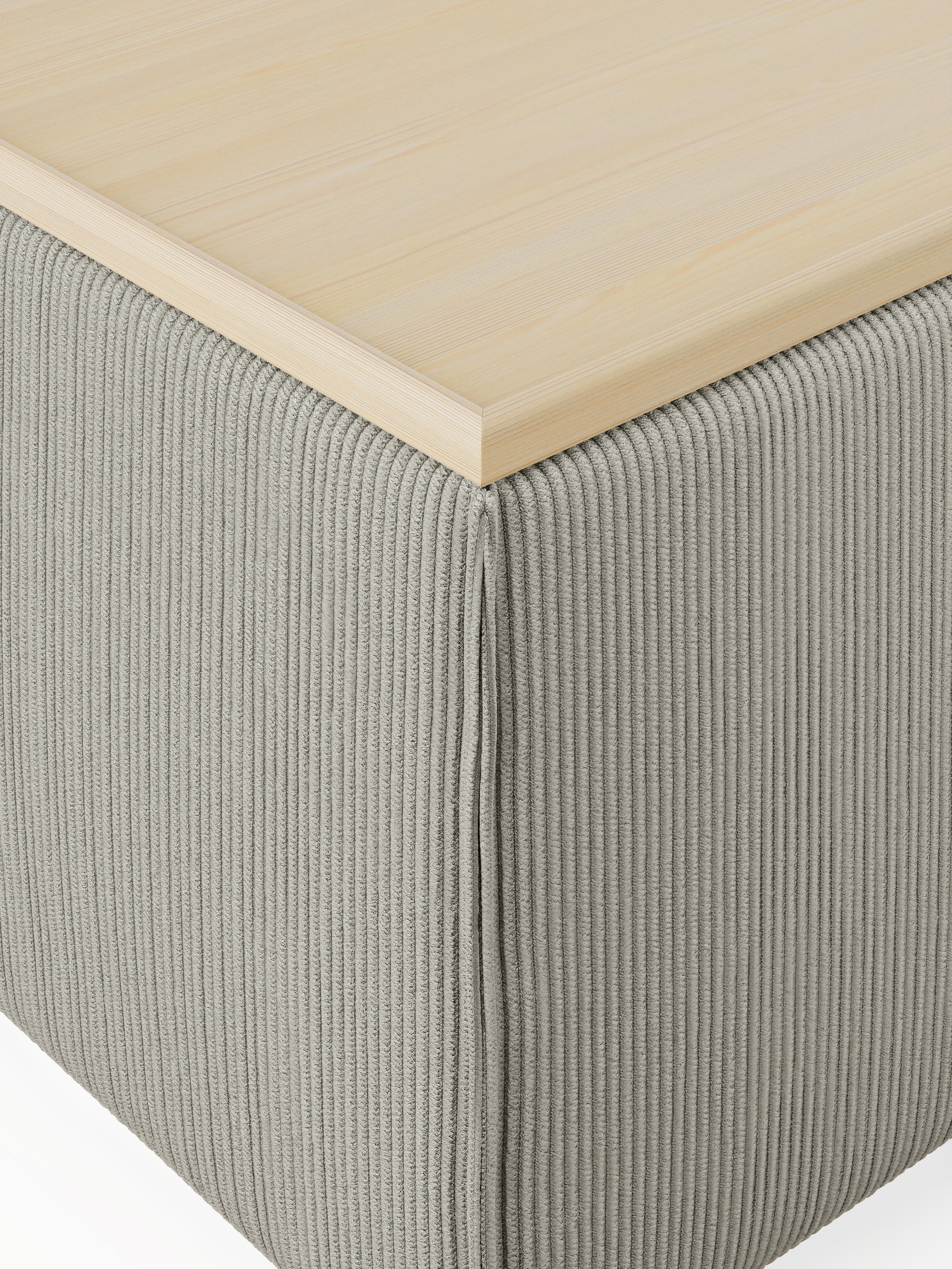 Lennon Corduroy Ottoman with Storage