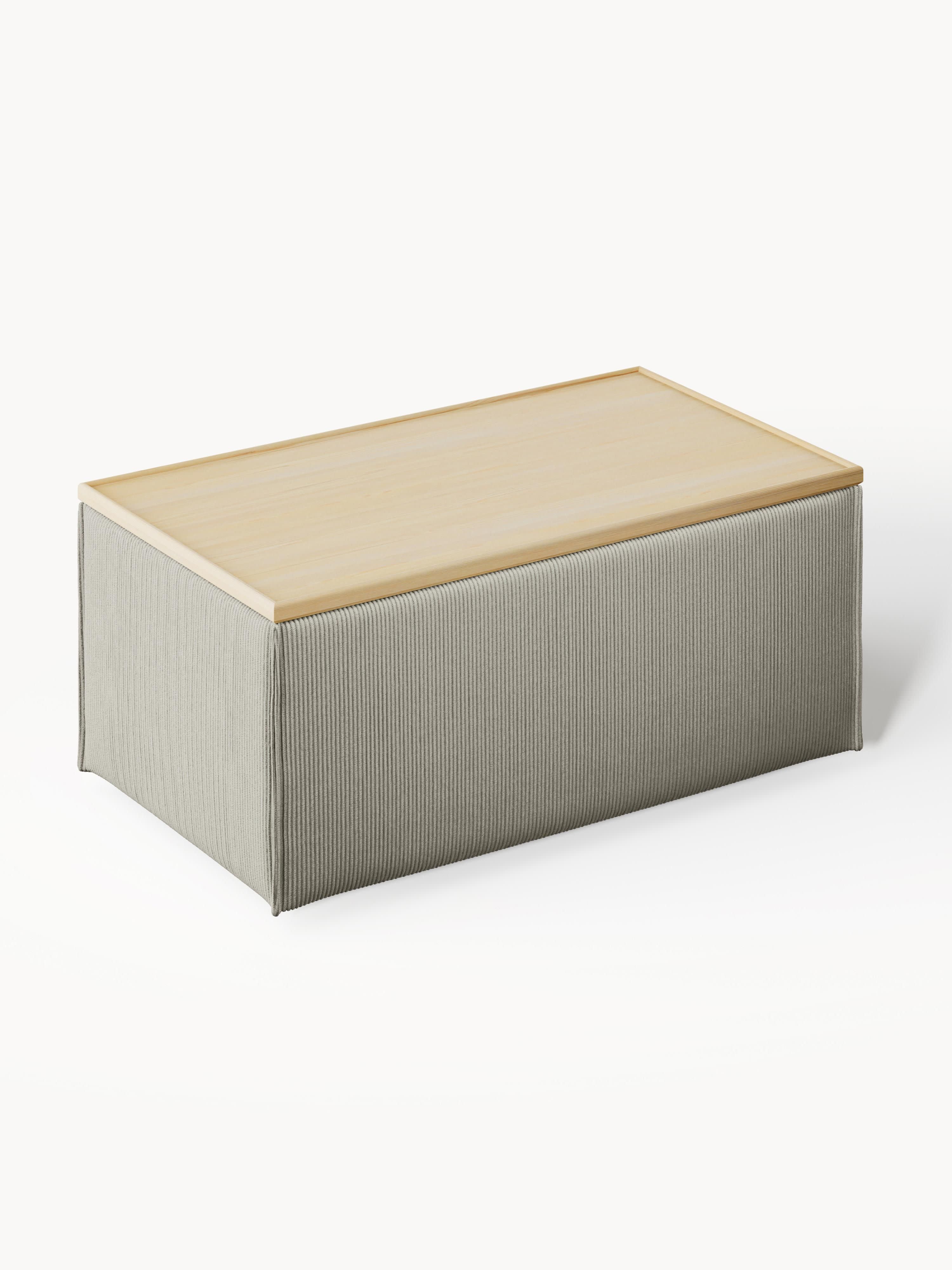 Lennon Corduroy Ottoman with Storage
