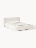 Gallery image 1 - Upholstered Bouclé Bed Lennon