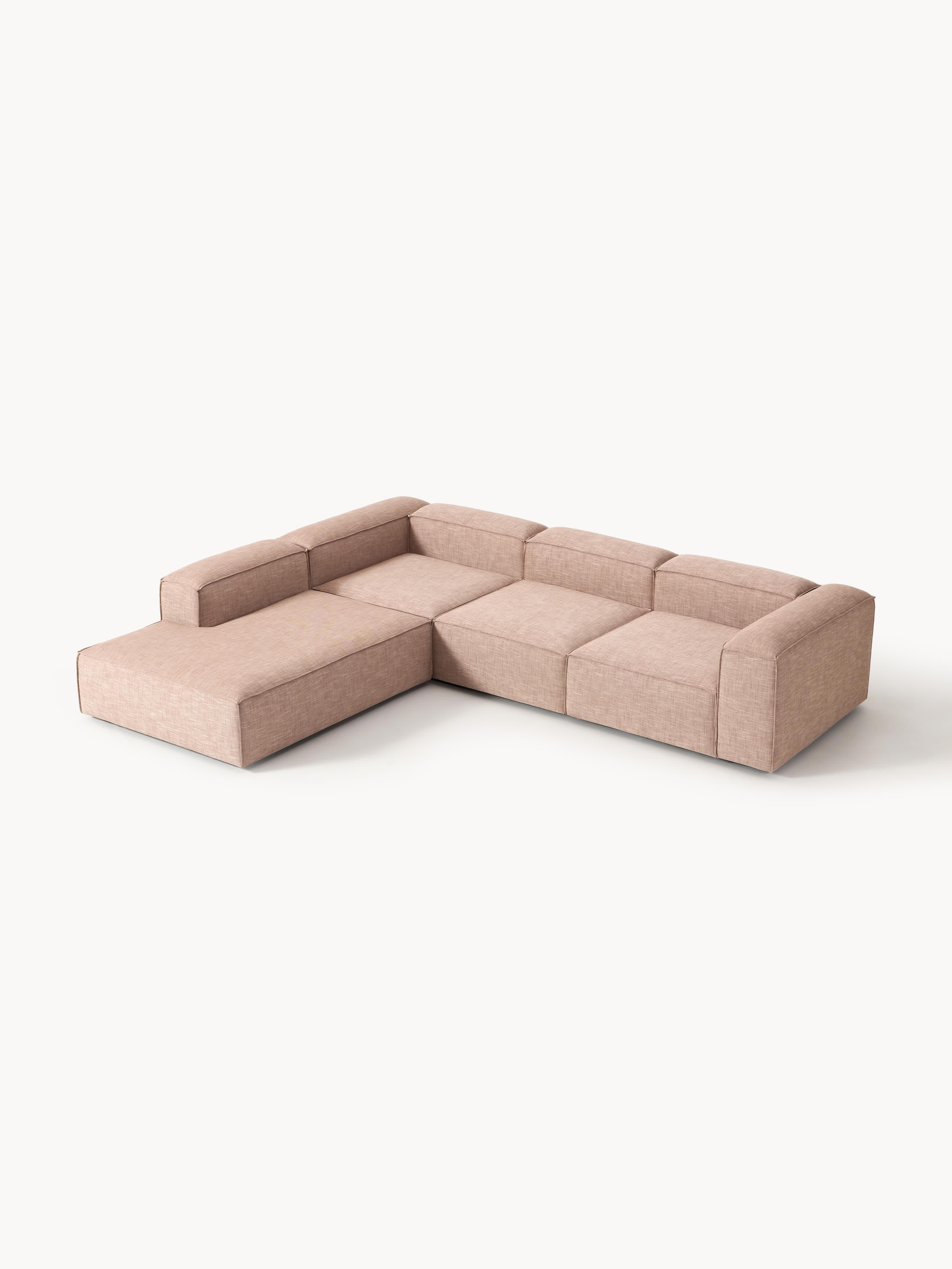 Gallery image 1 - Linen Blend Modular Corner Sofa Lennon (4-seater)