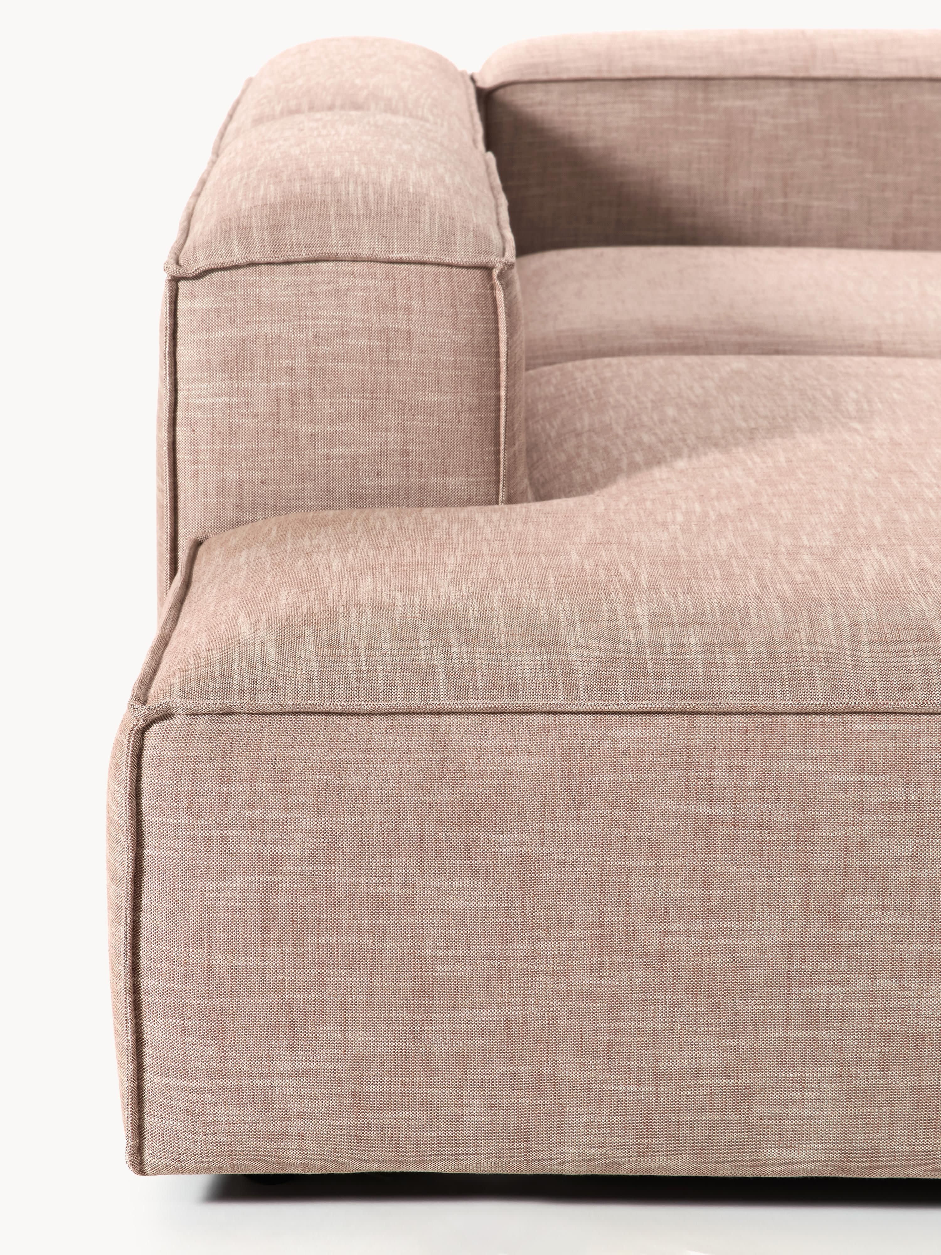 Lennon Linen Blend Modular Corner Sofa (4-seater)