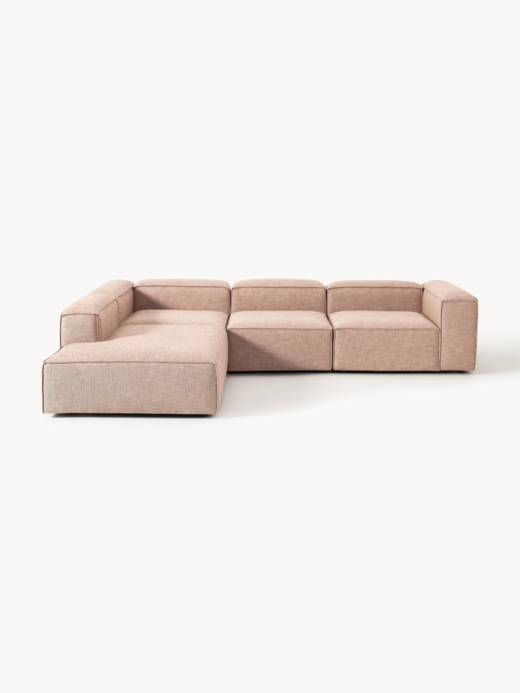Lennon Linen Blend Modular Corner Sofa (4-seater)