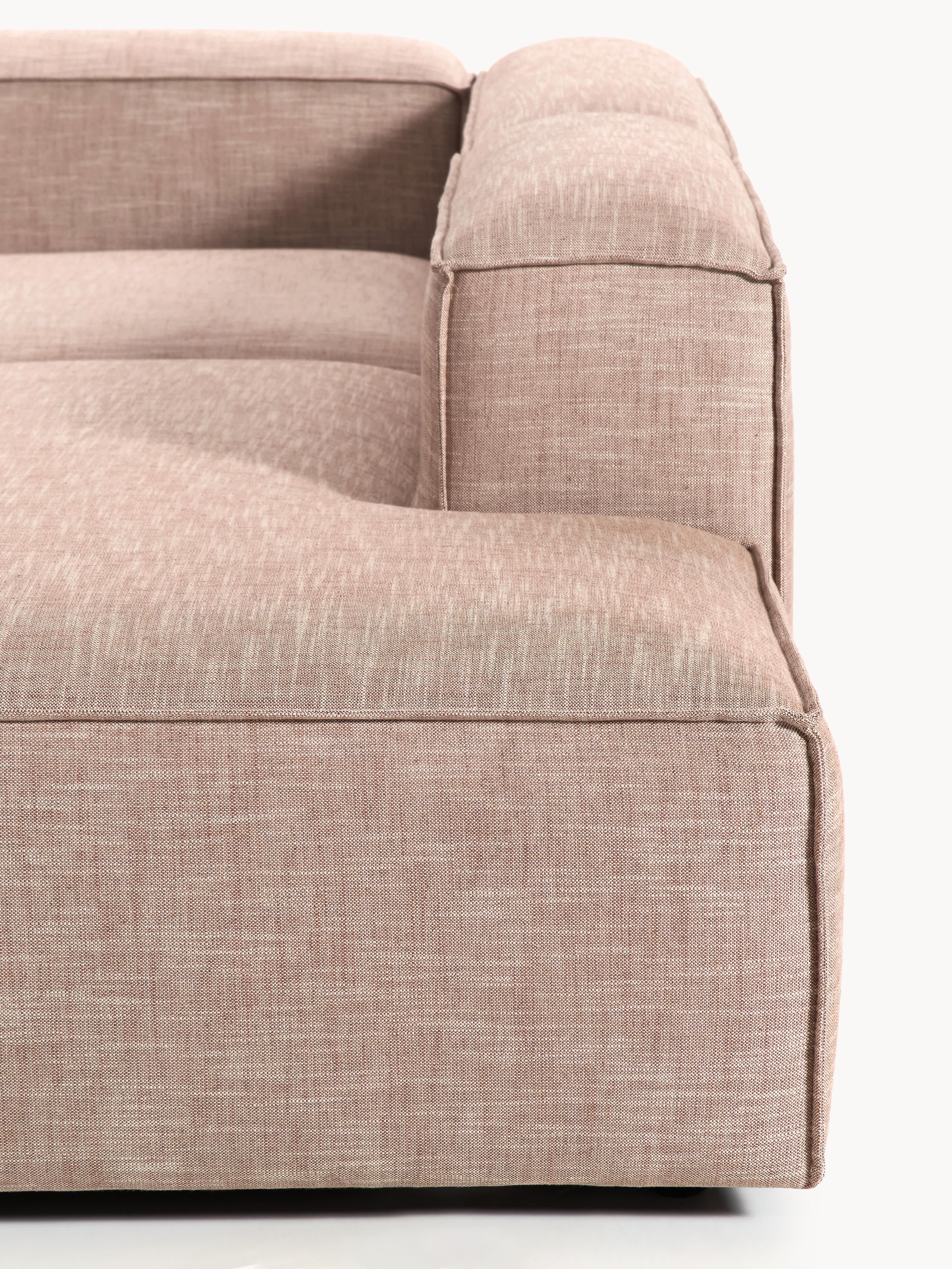 Lennon Linen Blend Modular Corner Sofa (4-seater)