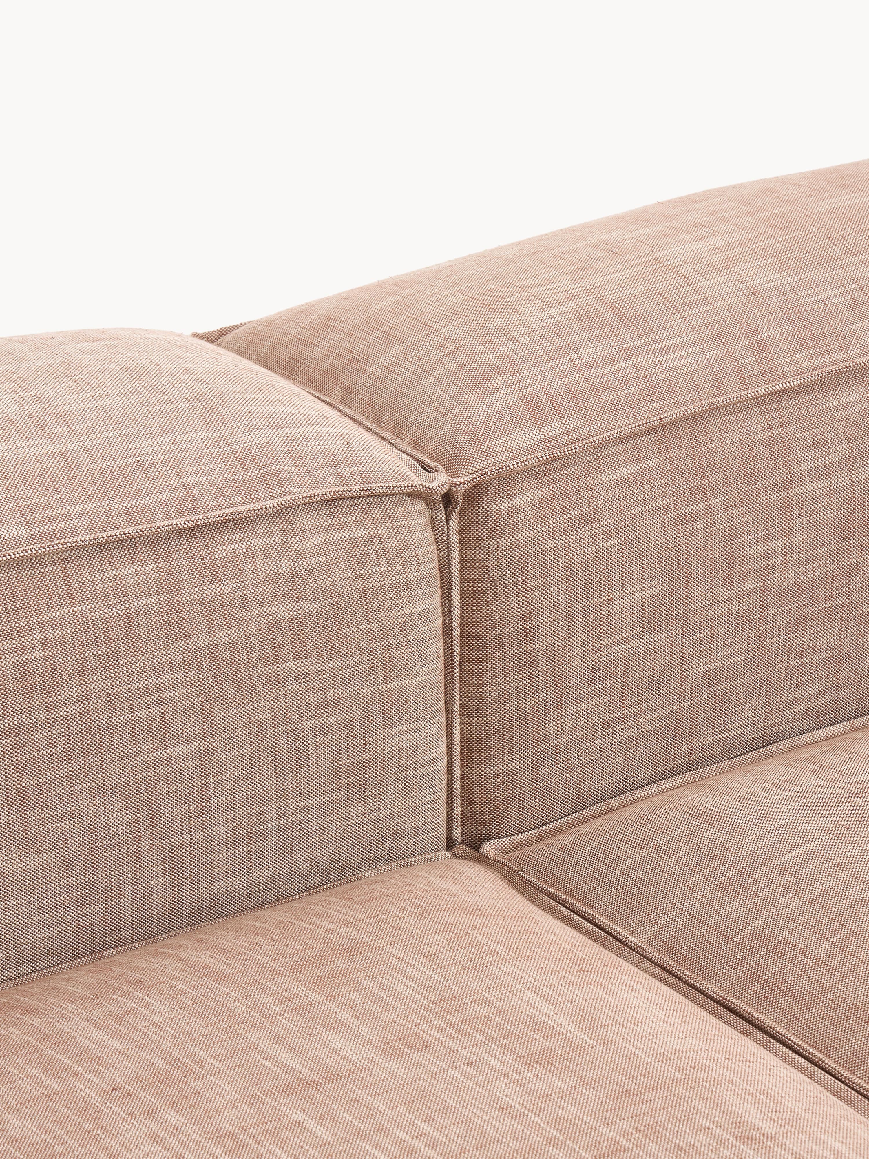 Lennon Linen Blend Modular Corner Sofa (4-seater)