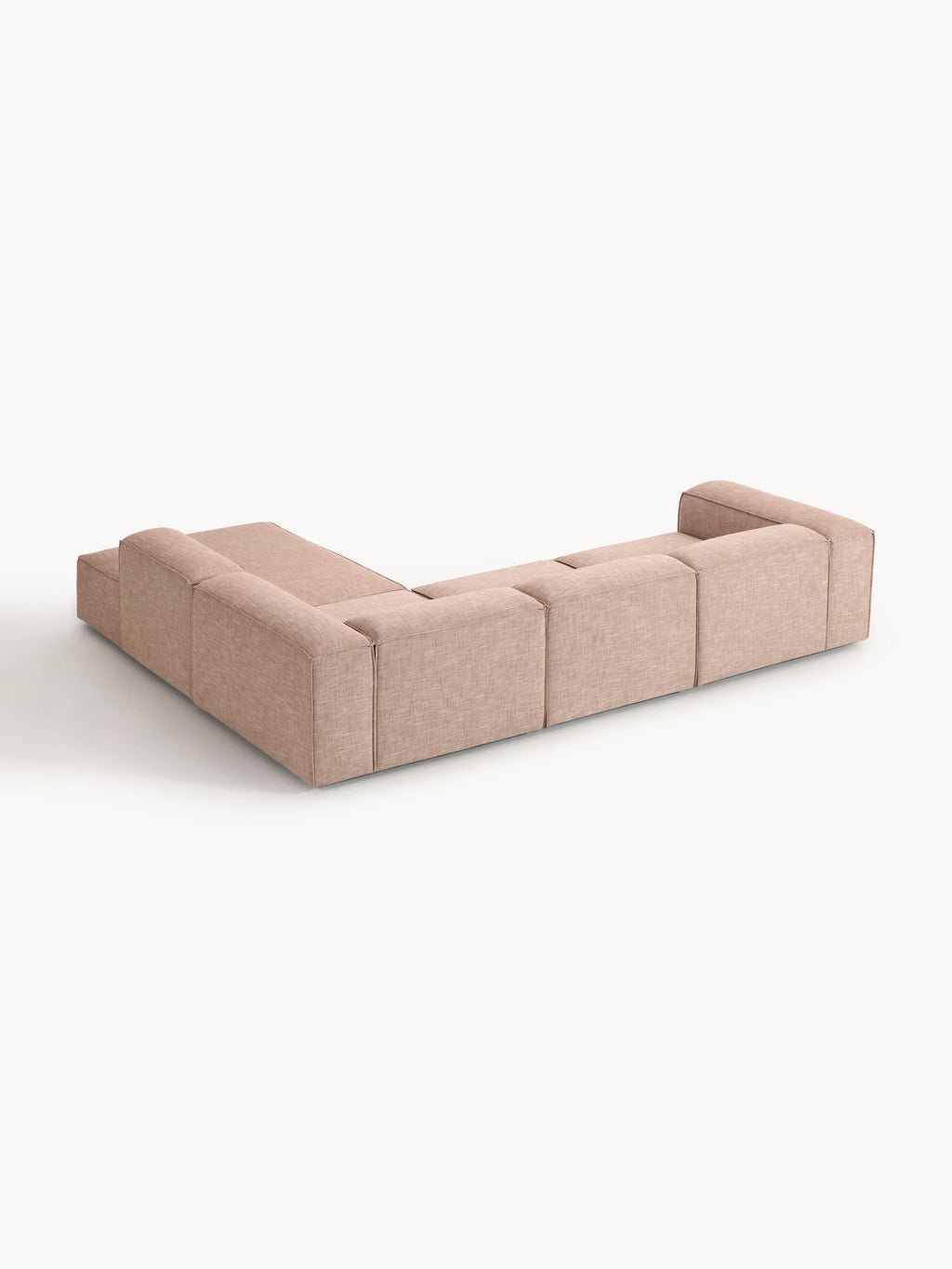 Lennon Linen Blend Modular Corner Sofa (4-seater)