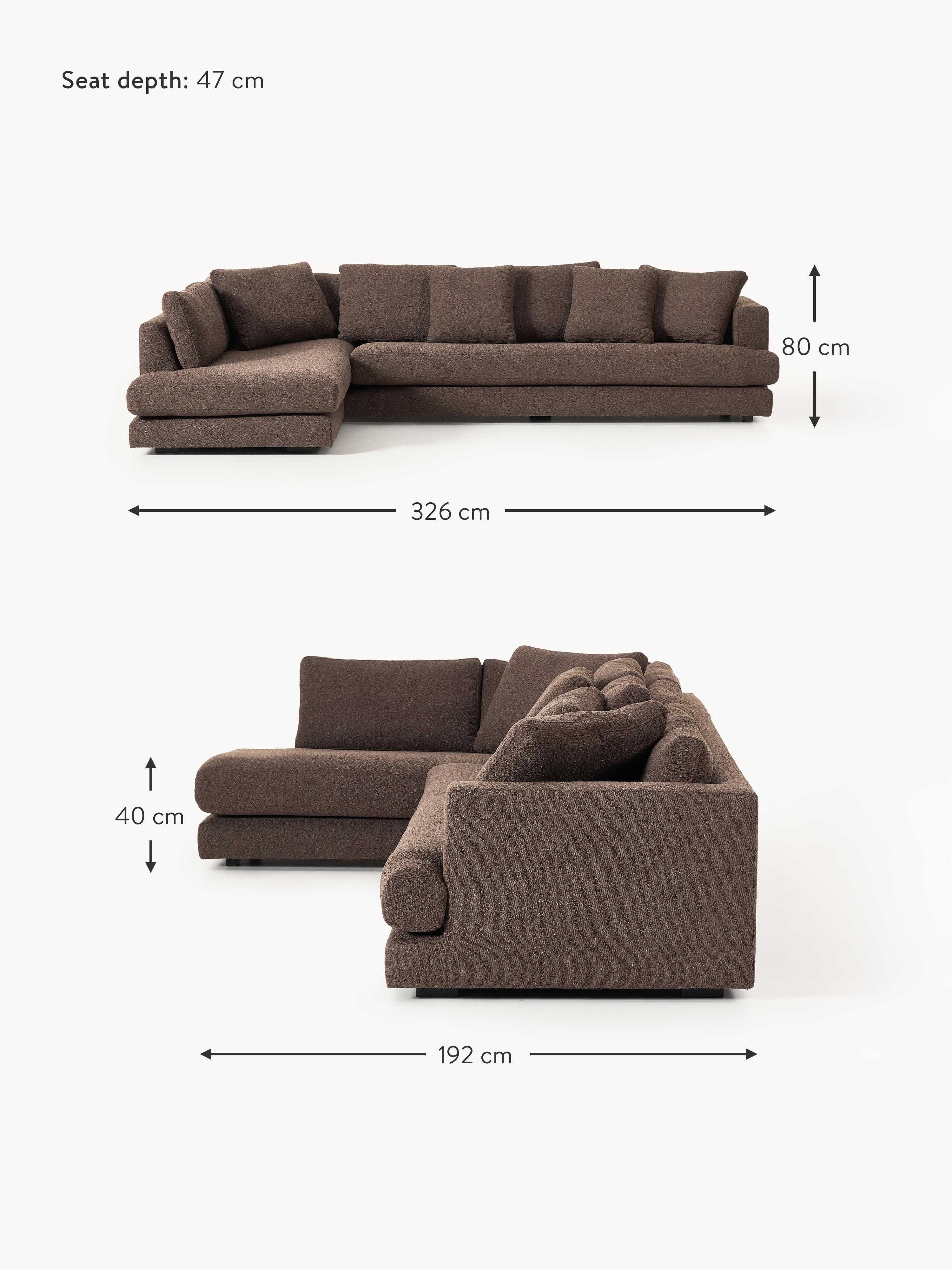 Tribeca Bouclé Corner Sofa (4-seater)