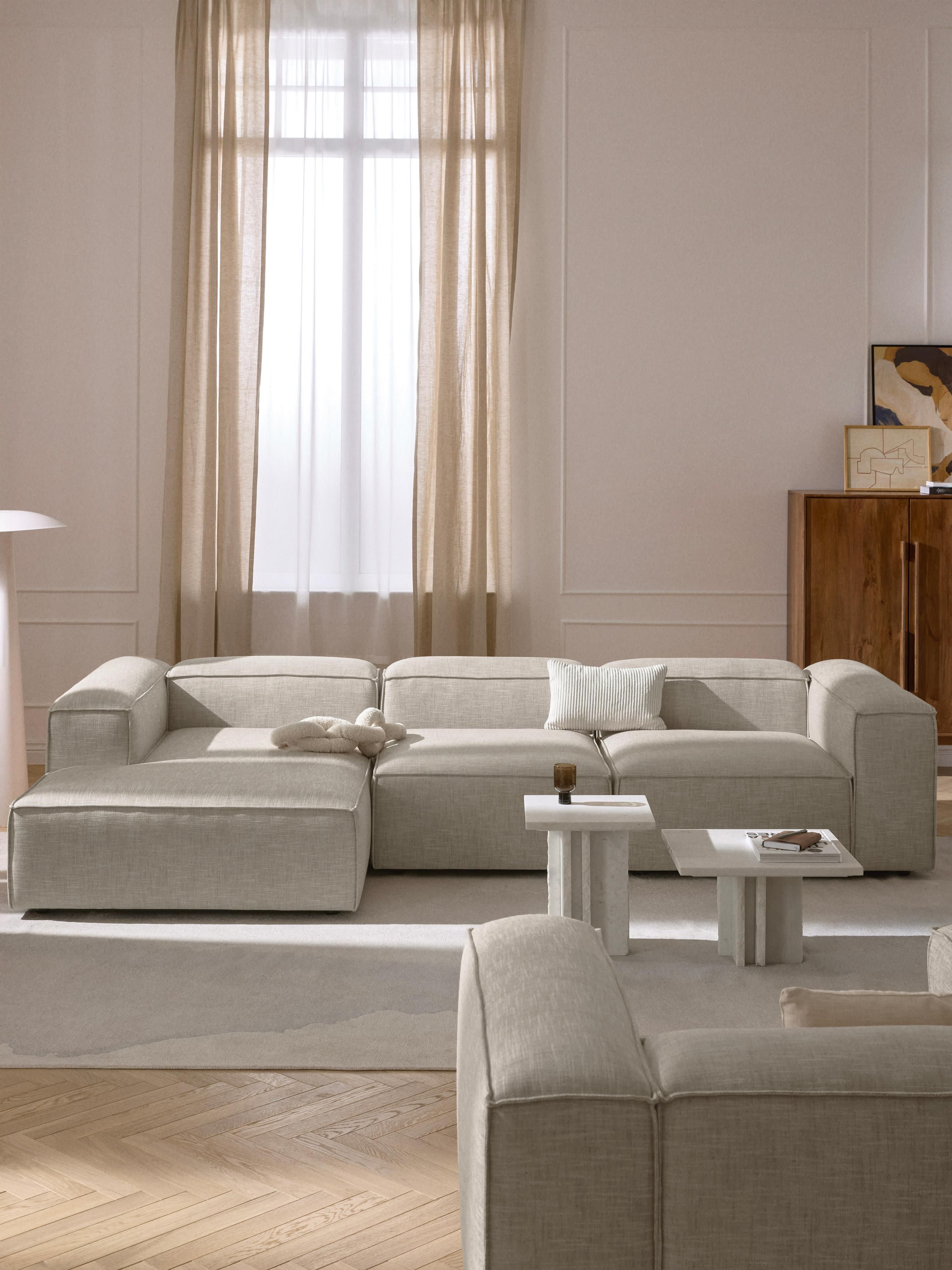 Lennon Linen Blend Corner Chaise Module