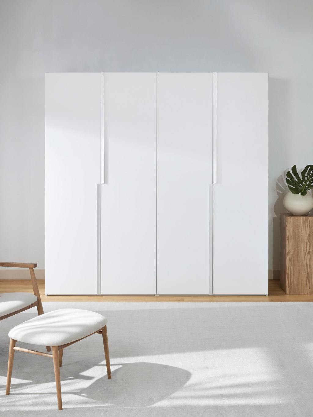 Leon Modular Hinged Door Wardrobe, 200 cm Wide, in various sizes