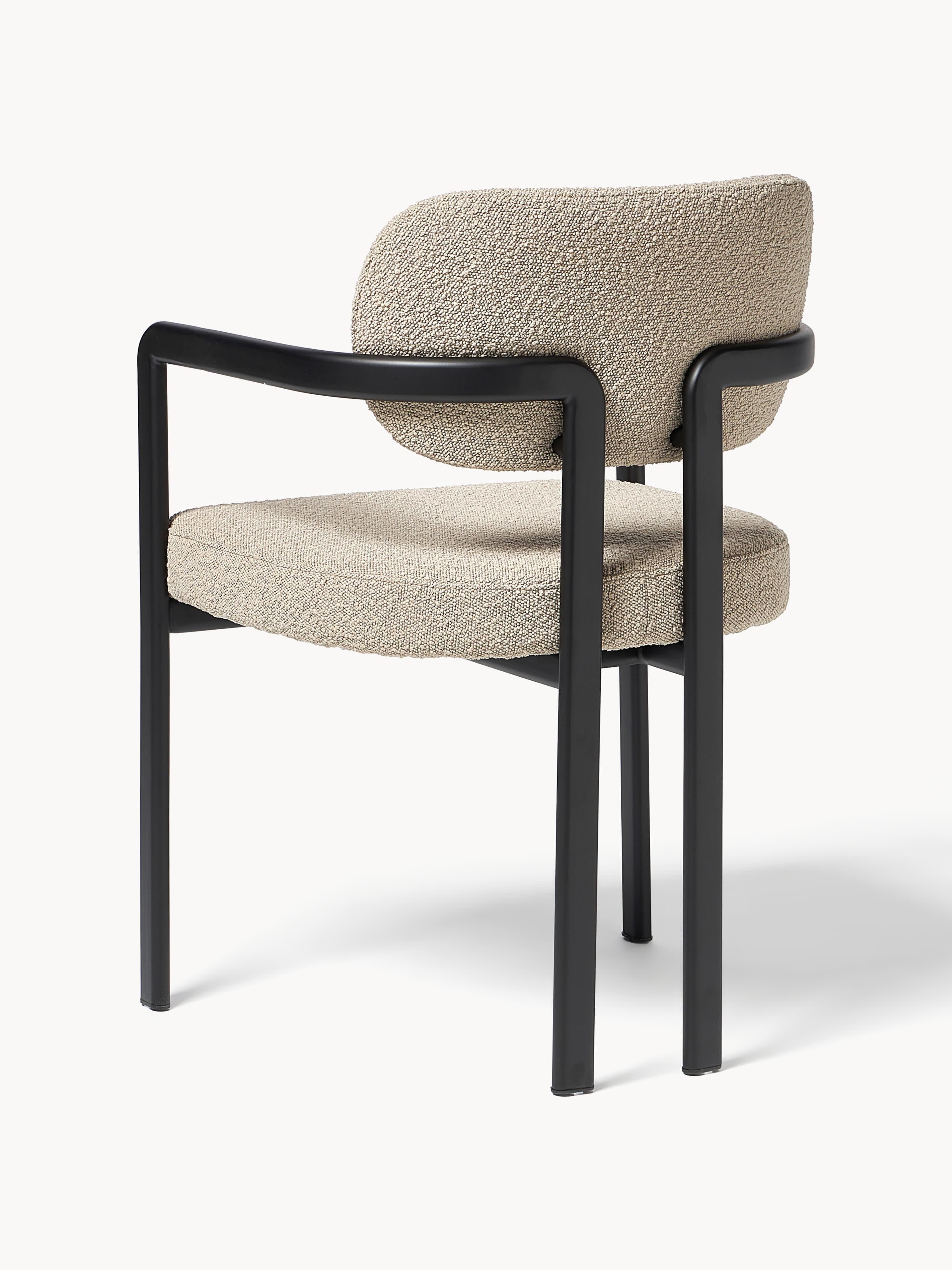 Adrien Bouclé Dining Chair with Armrests
