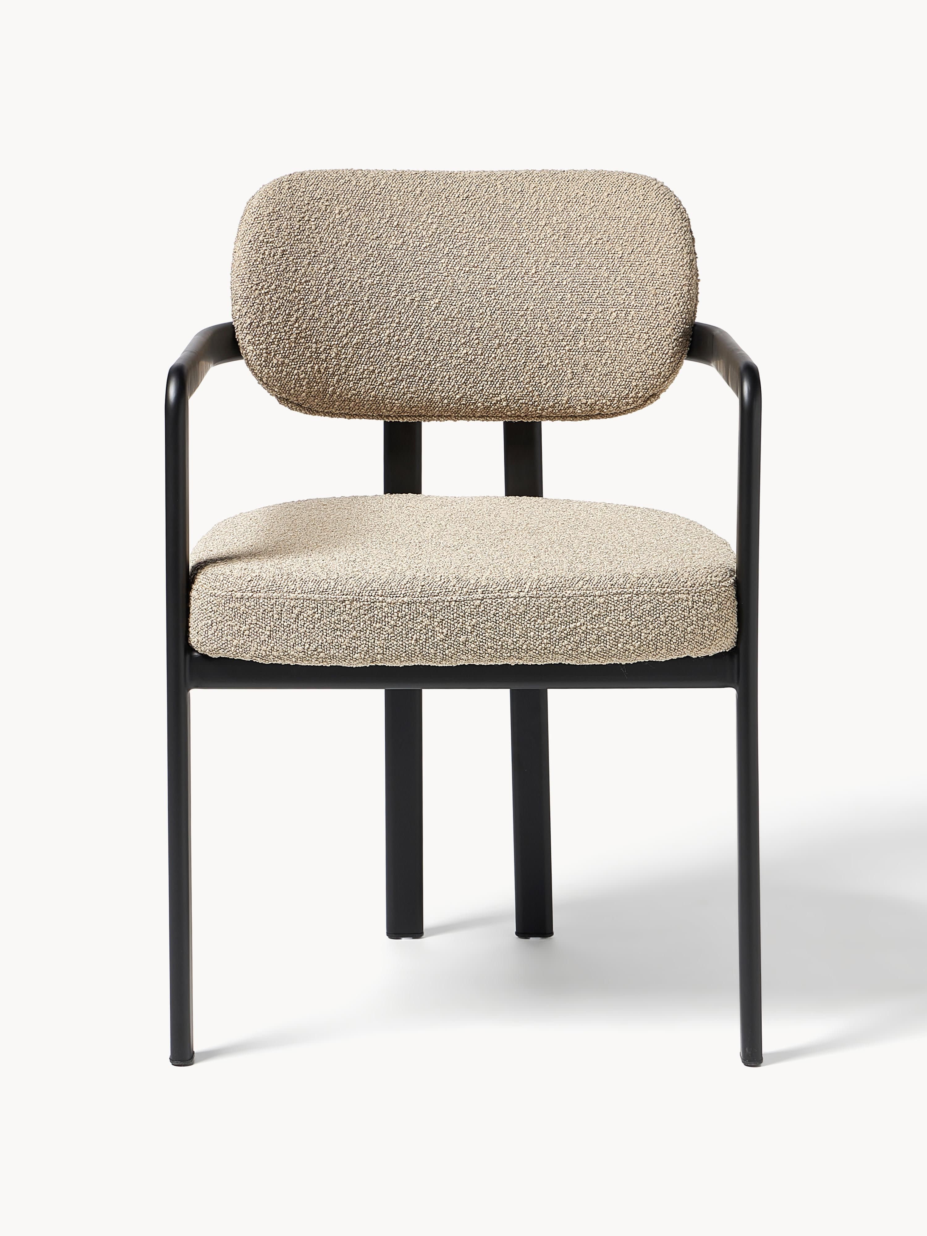 Adrien Bouclé Dining Chair with Armrests