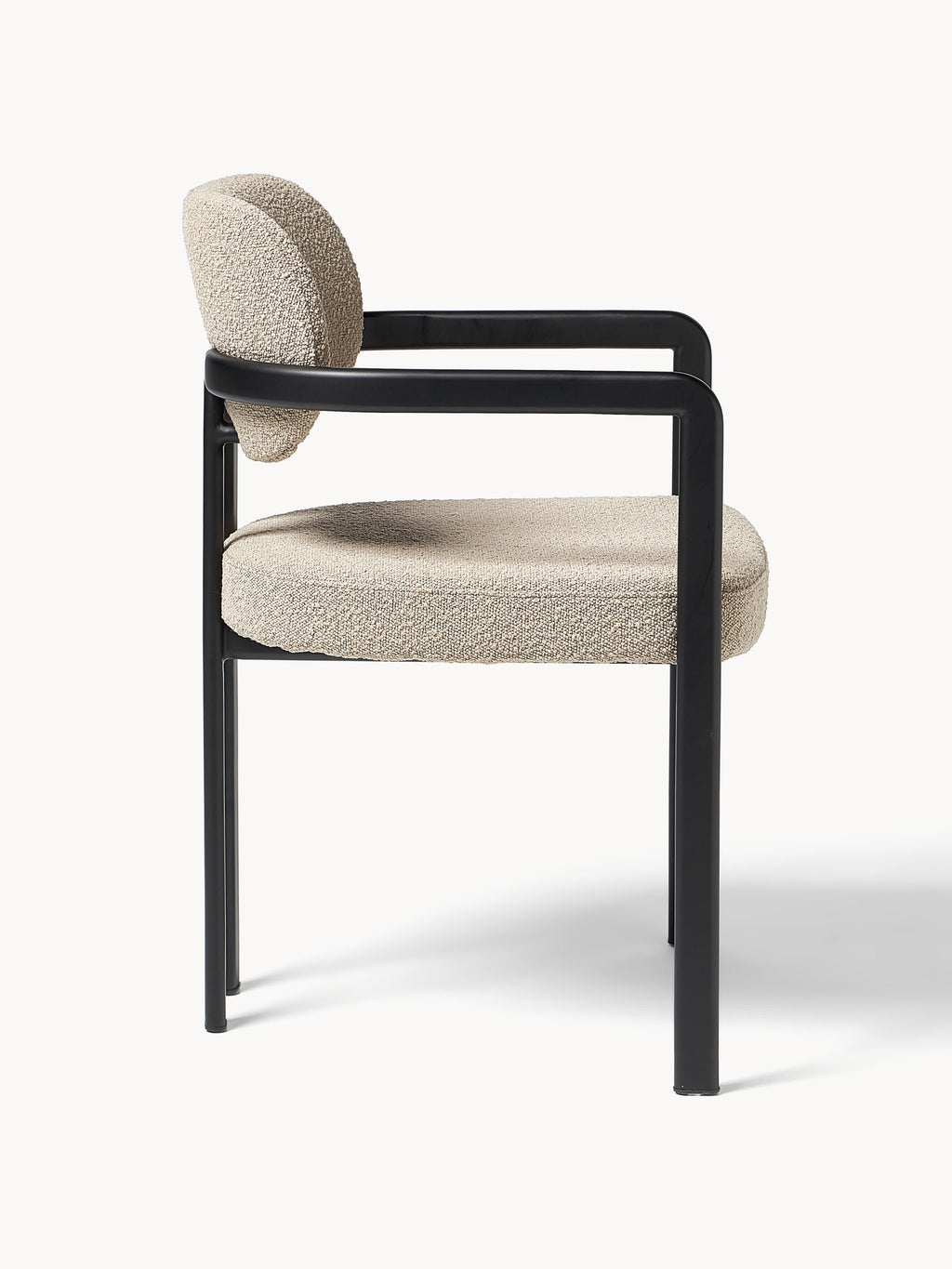 Adrien Bouclé Dining Chair with Armrests