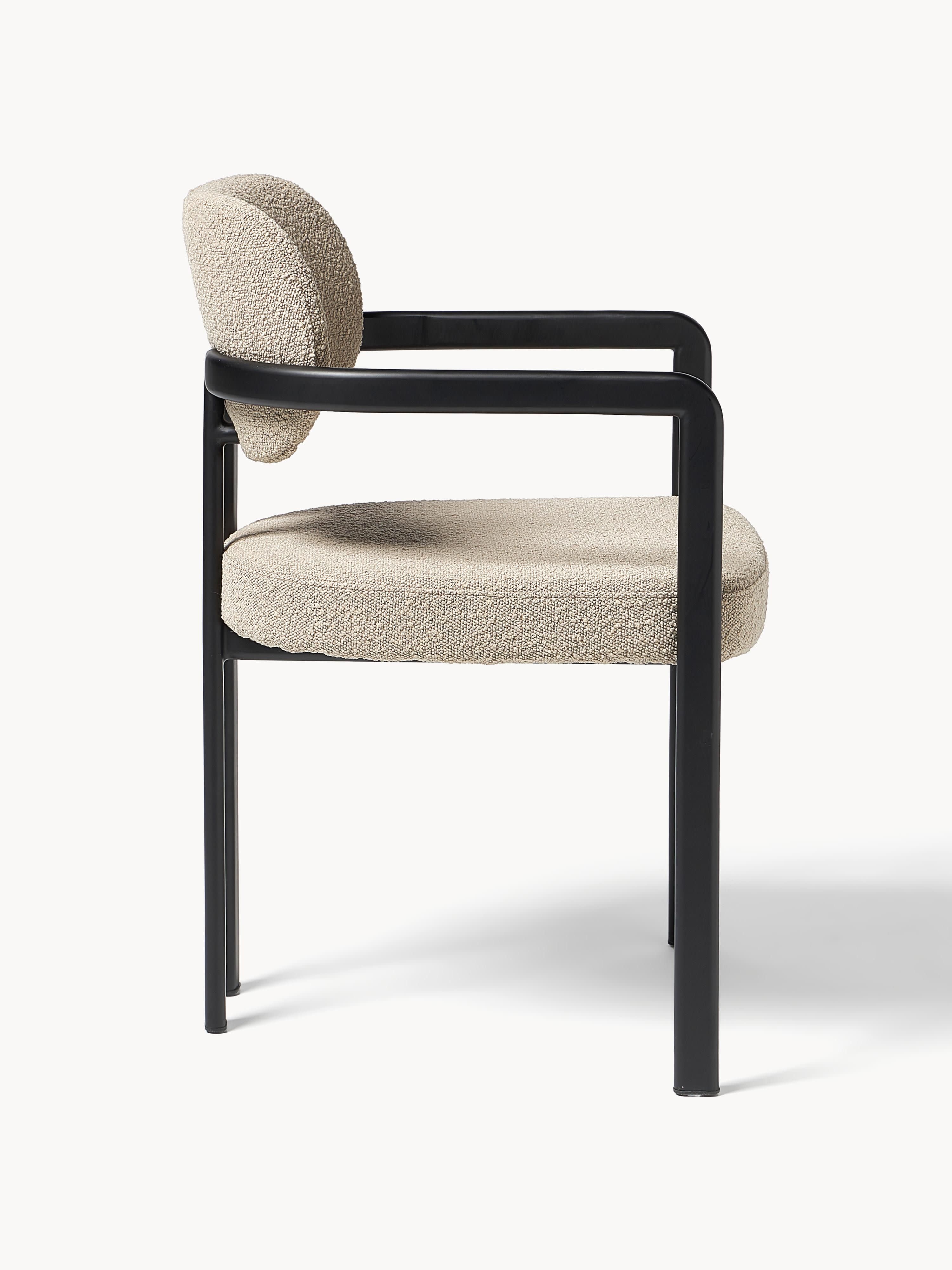 Adrien Bouclé Dining Chair with Armrests