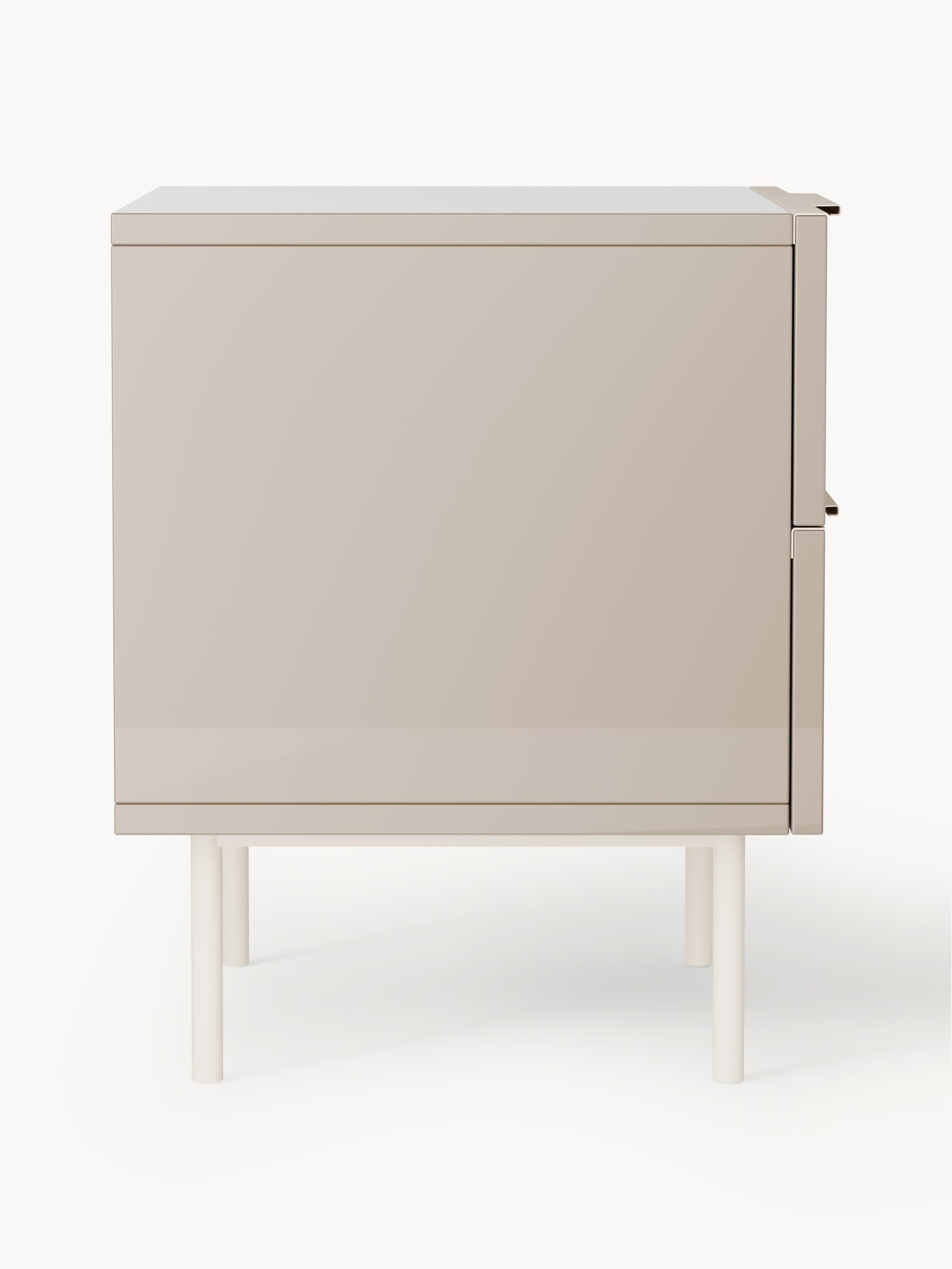 Lennie High-Gloss Bedside Table