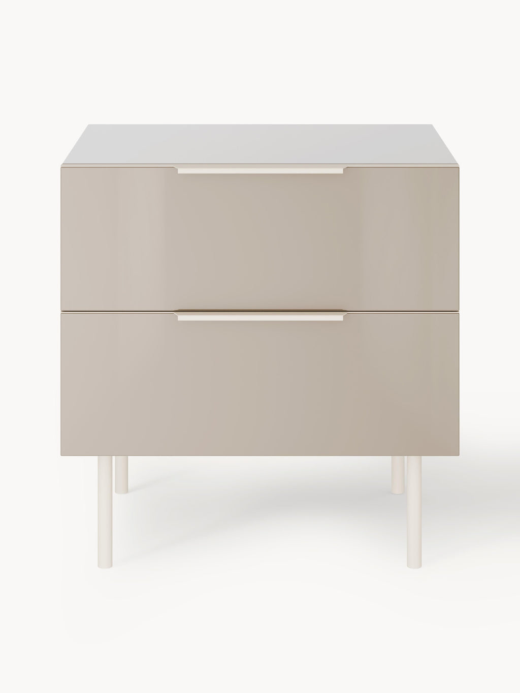 Lennie High-Gloss Bedside Table