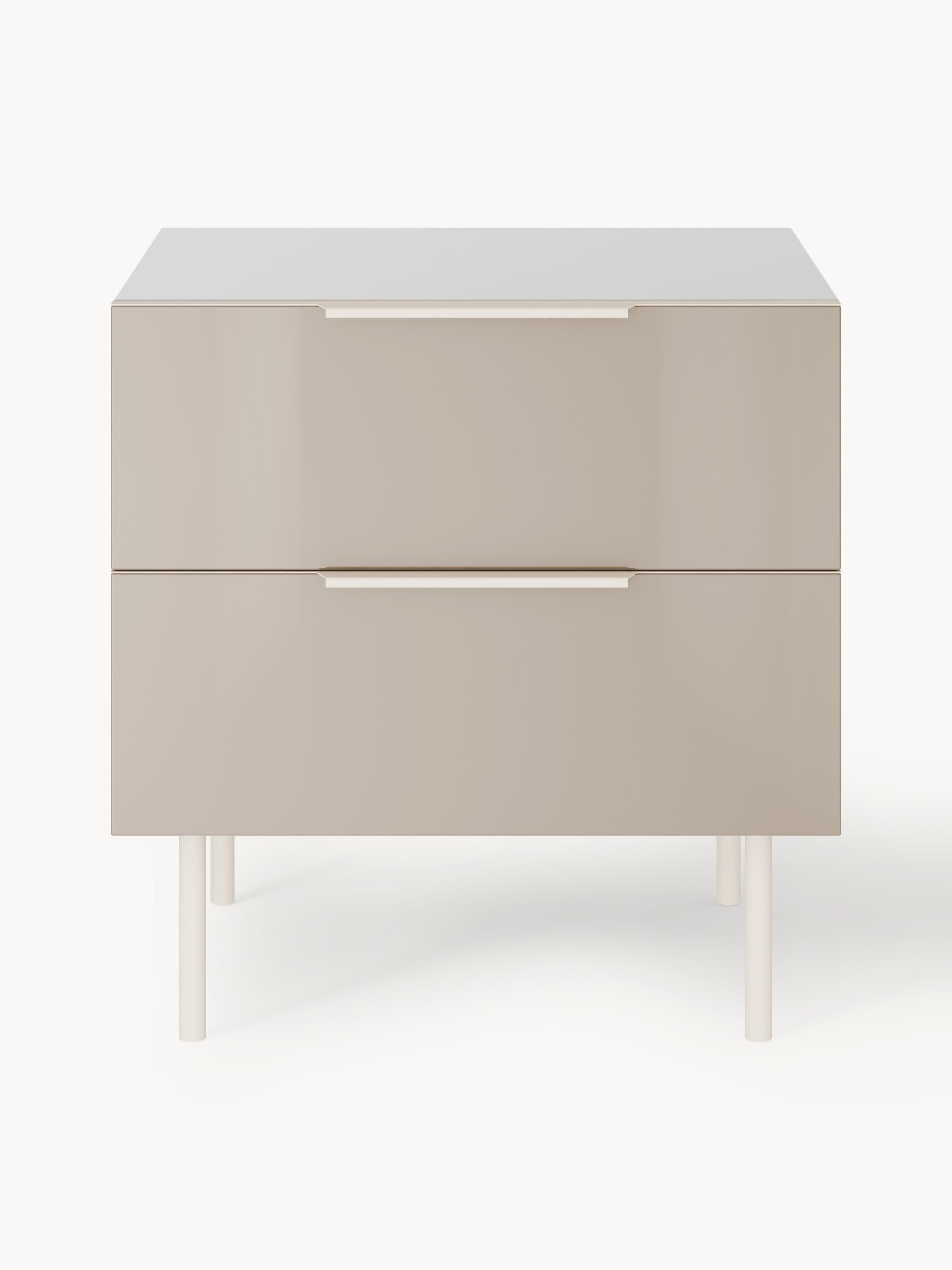 Lennie High-Gloss Bedside Table