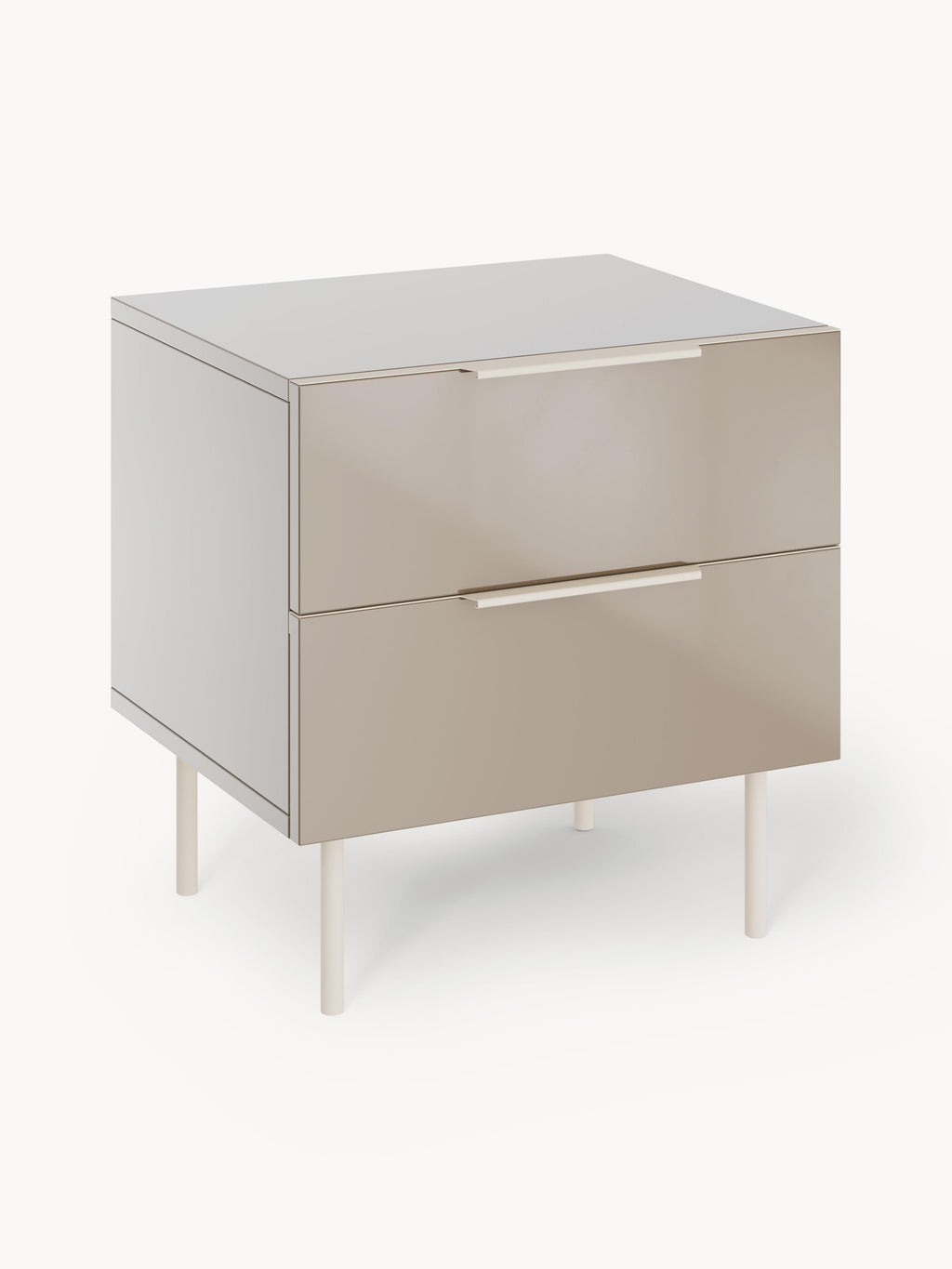 Gallery image 1 - High-Gloss Bedside Table Lennie