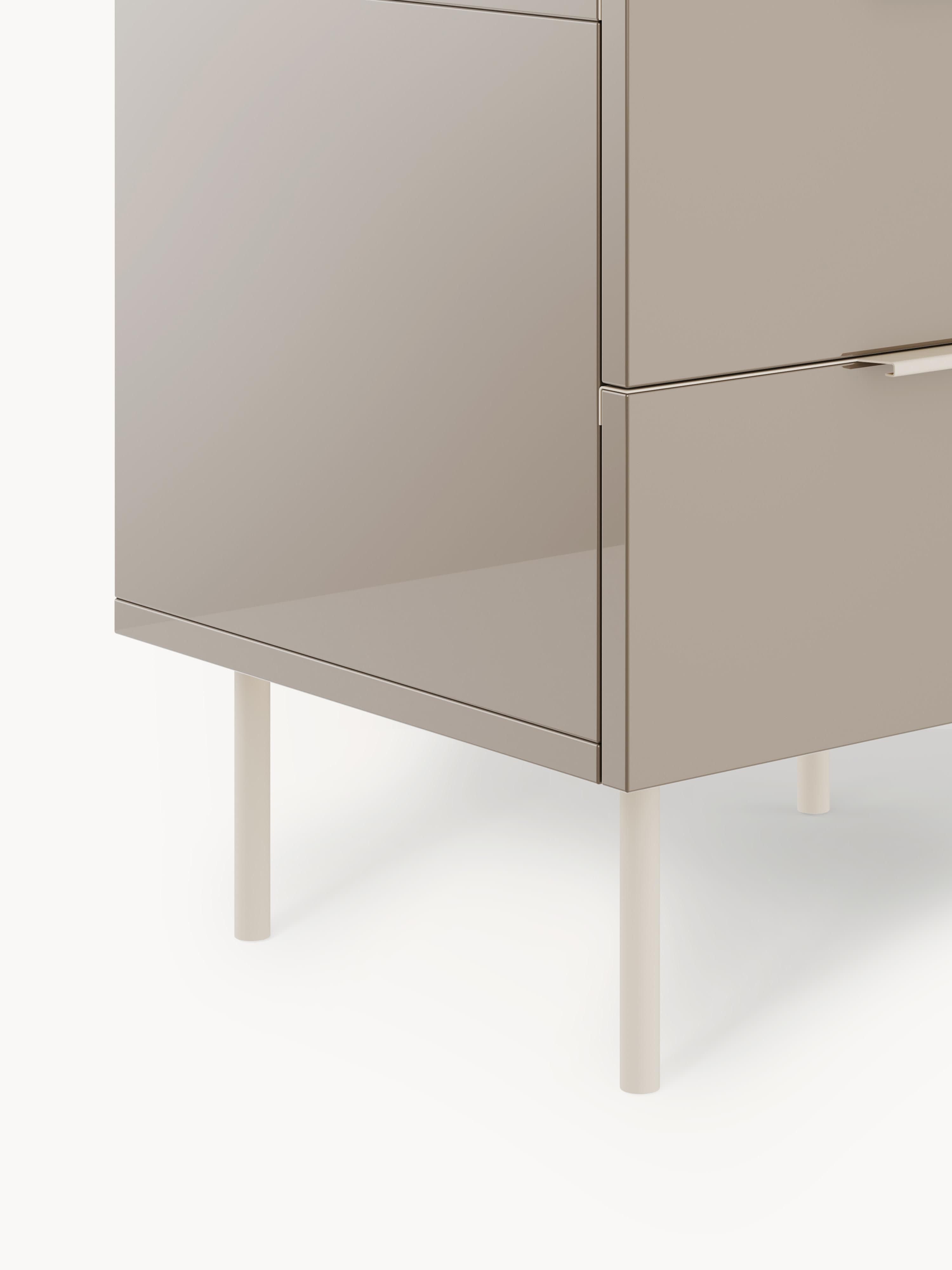 Lennie High-Gloss Bedside Table