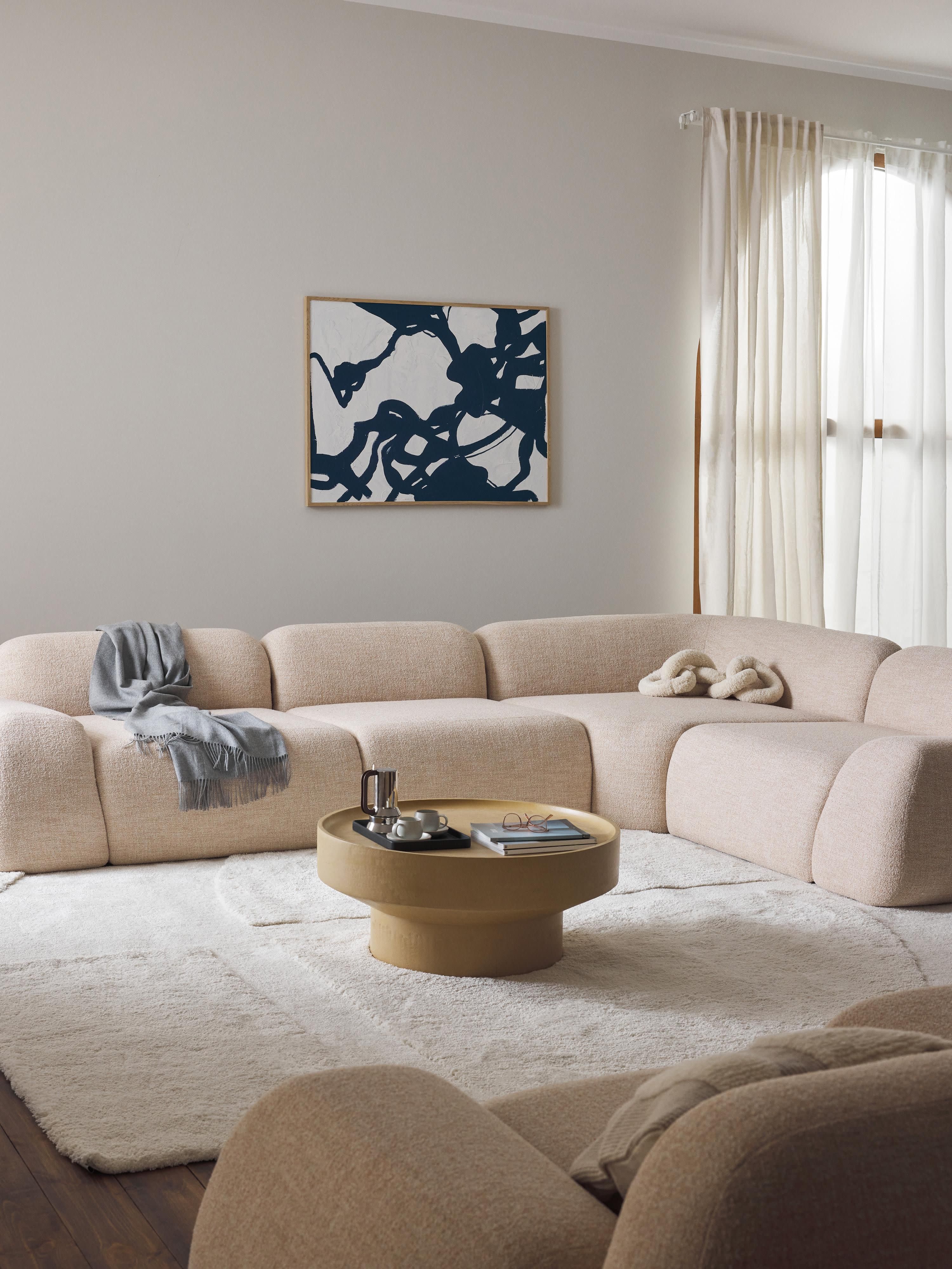 Wolke Modular Bouclé Corner Sofa (4-seater)